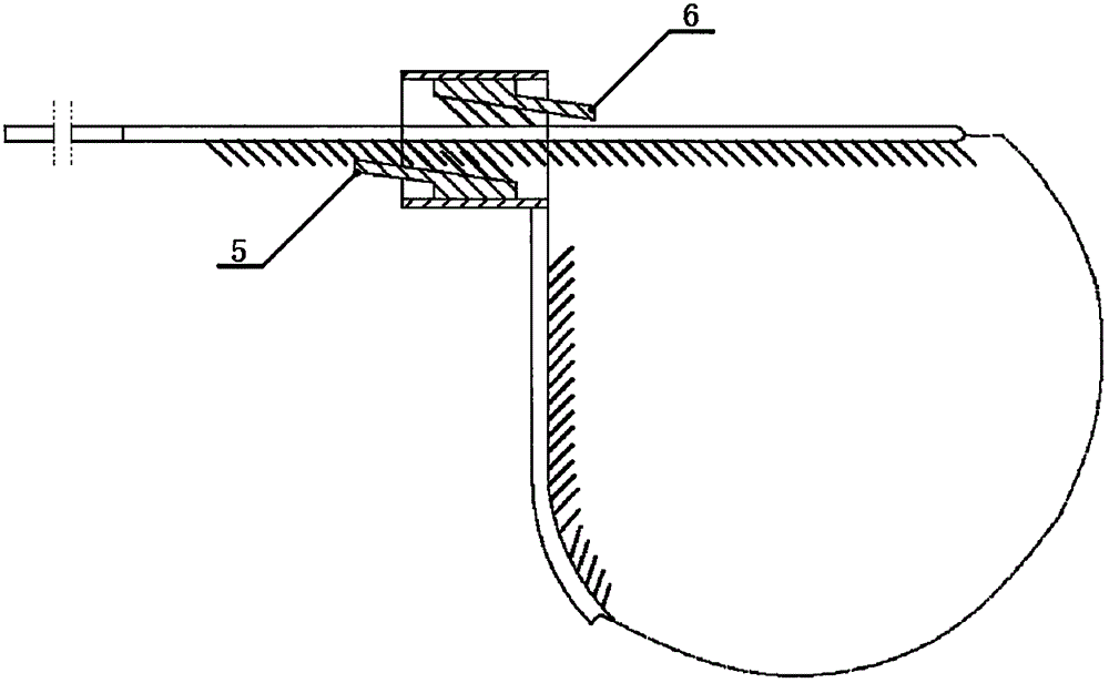 Nylon cable tie with double reversed hasps