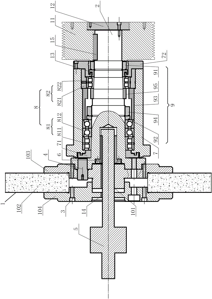 Grinding device and dismantling method for high-speed rail track milling and grinding car