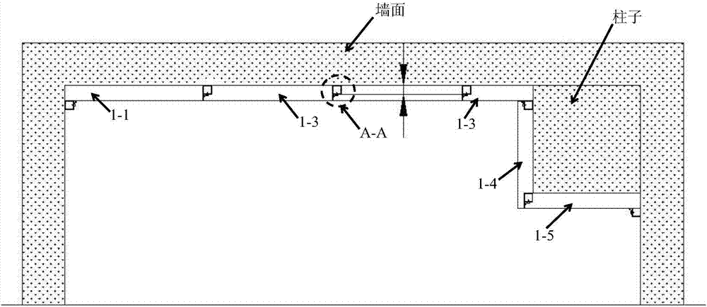 Wall slab structure and laying method