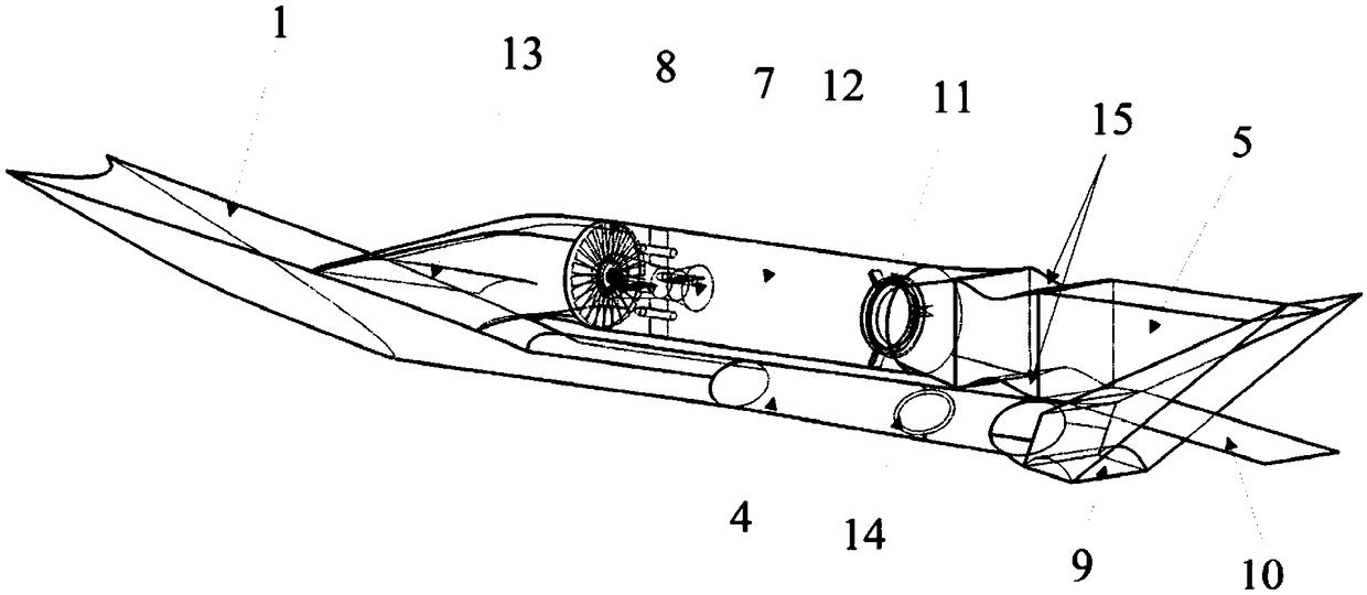 A design method of a turbofan ramjet combined engine with an external culvert and a built-in rocket