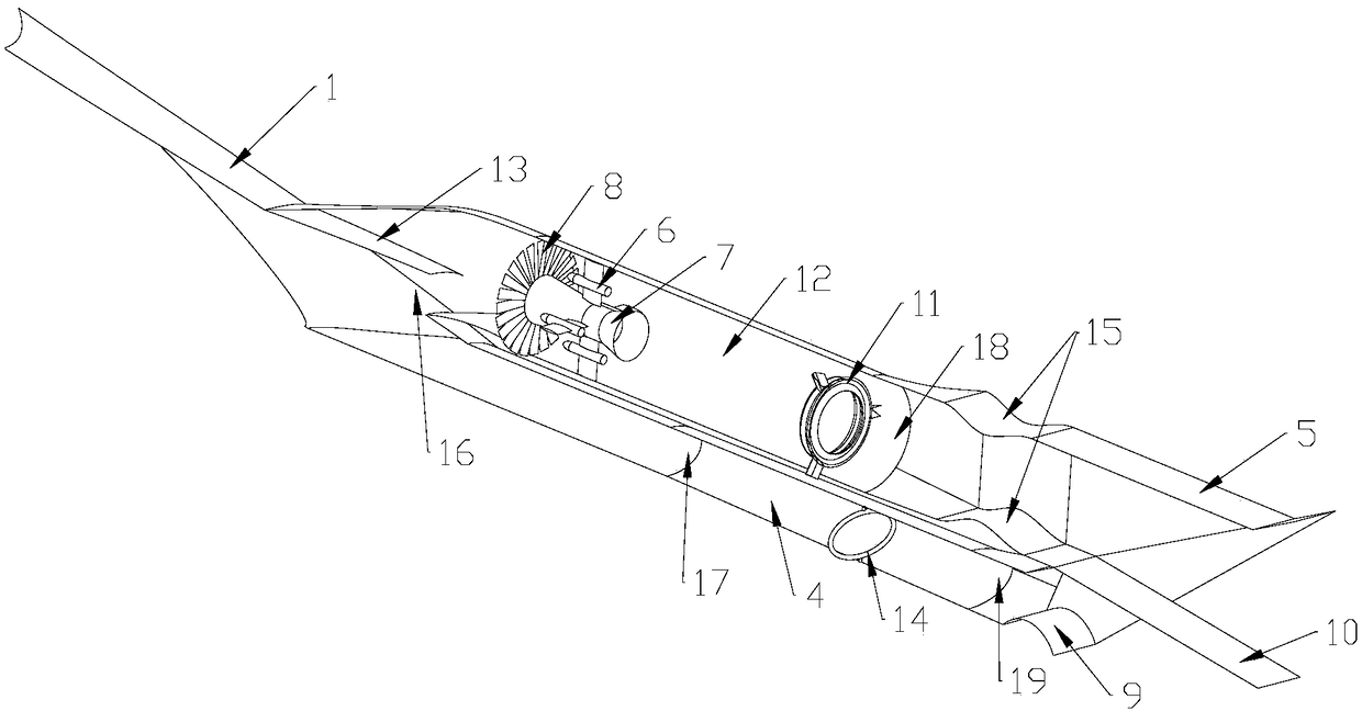 A design method of a turbofan ramjet combined engine with an external culvert and a built-in rocket