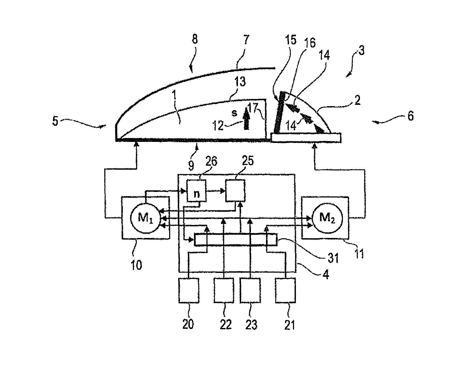 Actuation method for an electric window winder