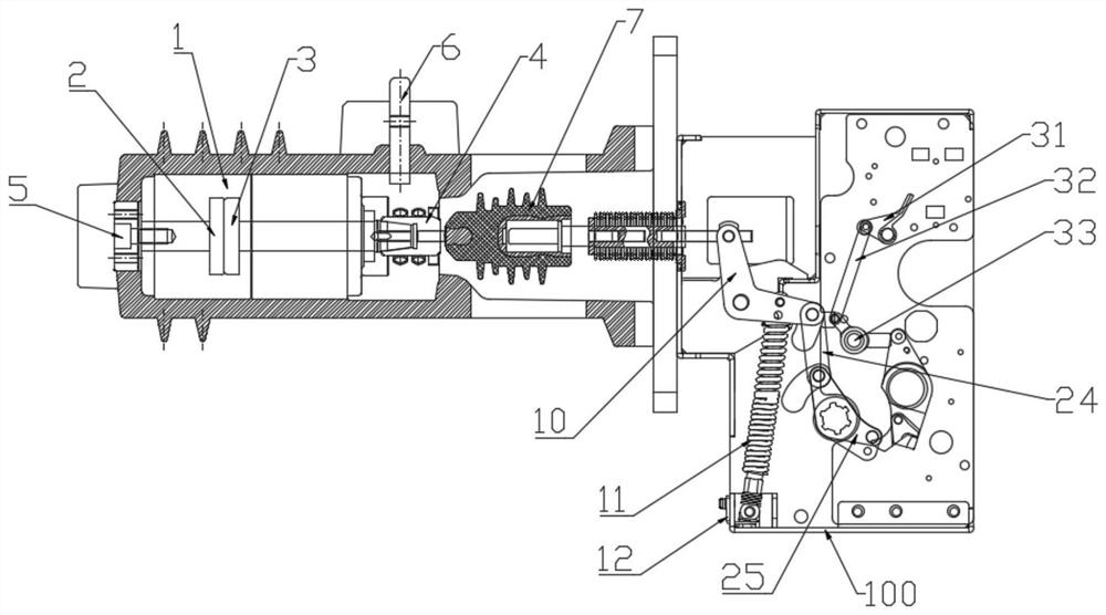 High-voltage vacuum circuit breaker