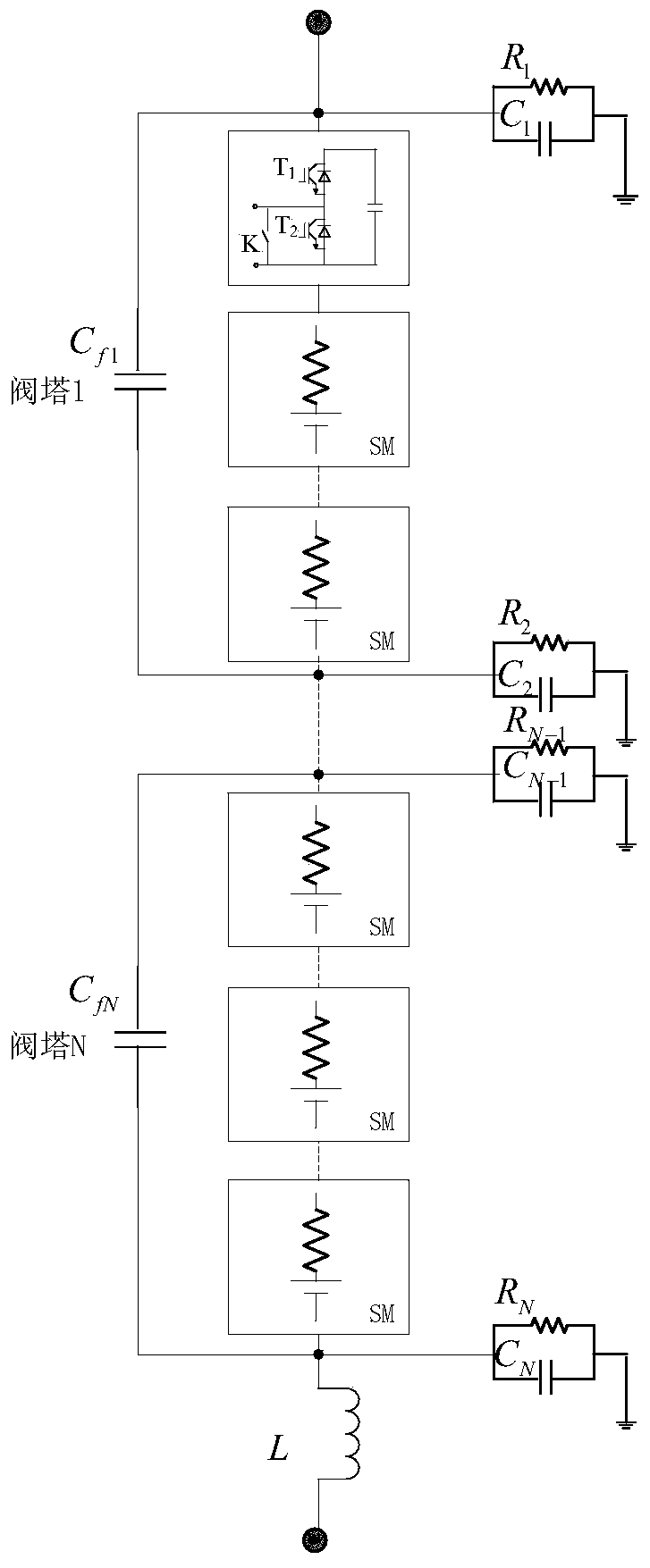 Multidimensional modeling method and simulation method for modular multilevel converter