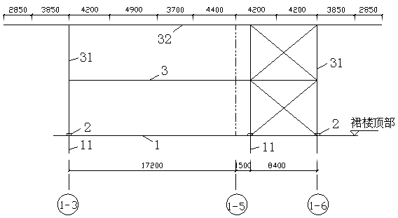 A method for assembling a steel structure corridor of a super high-rise twin-tower building