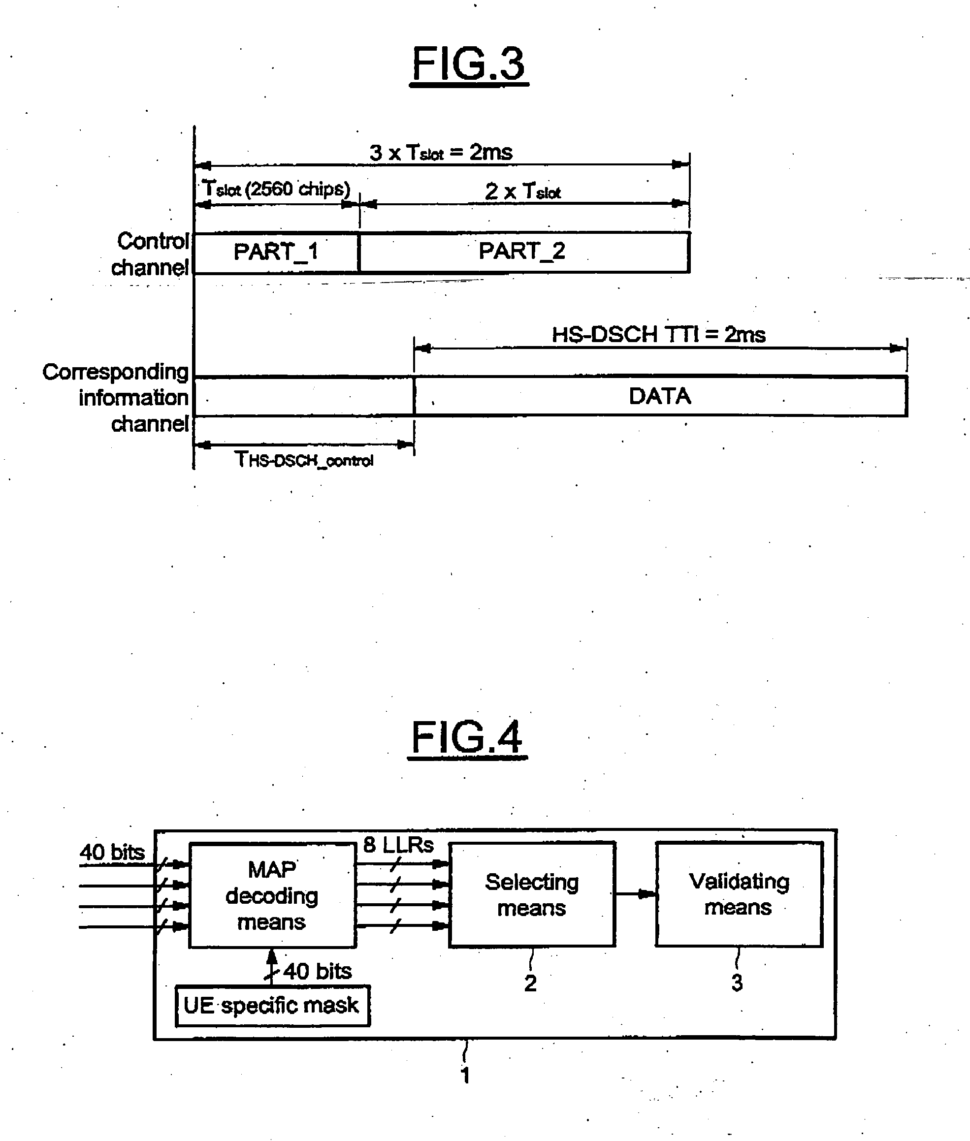 Method and system for blindly detecting a discontinuously transmitted shared channel, in particular blind high speed shared control channels detection