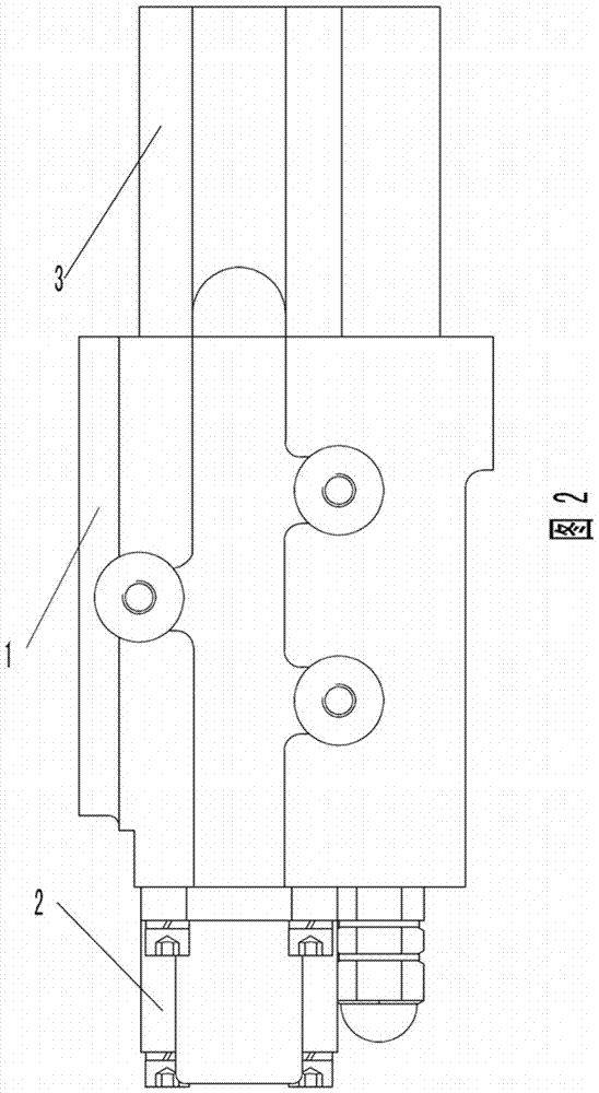 Distributor for tractor with balance guide bar