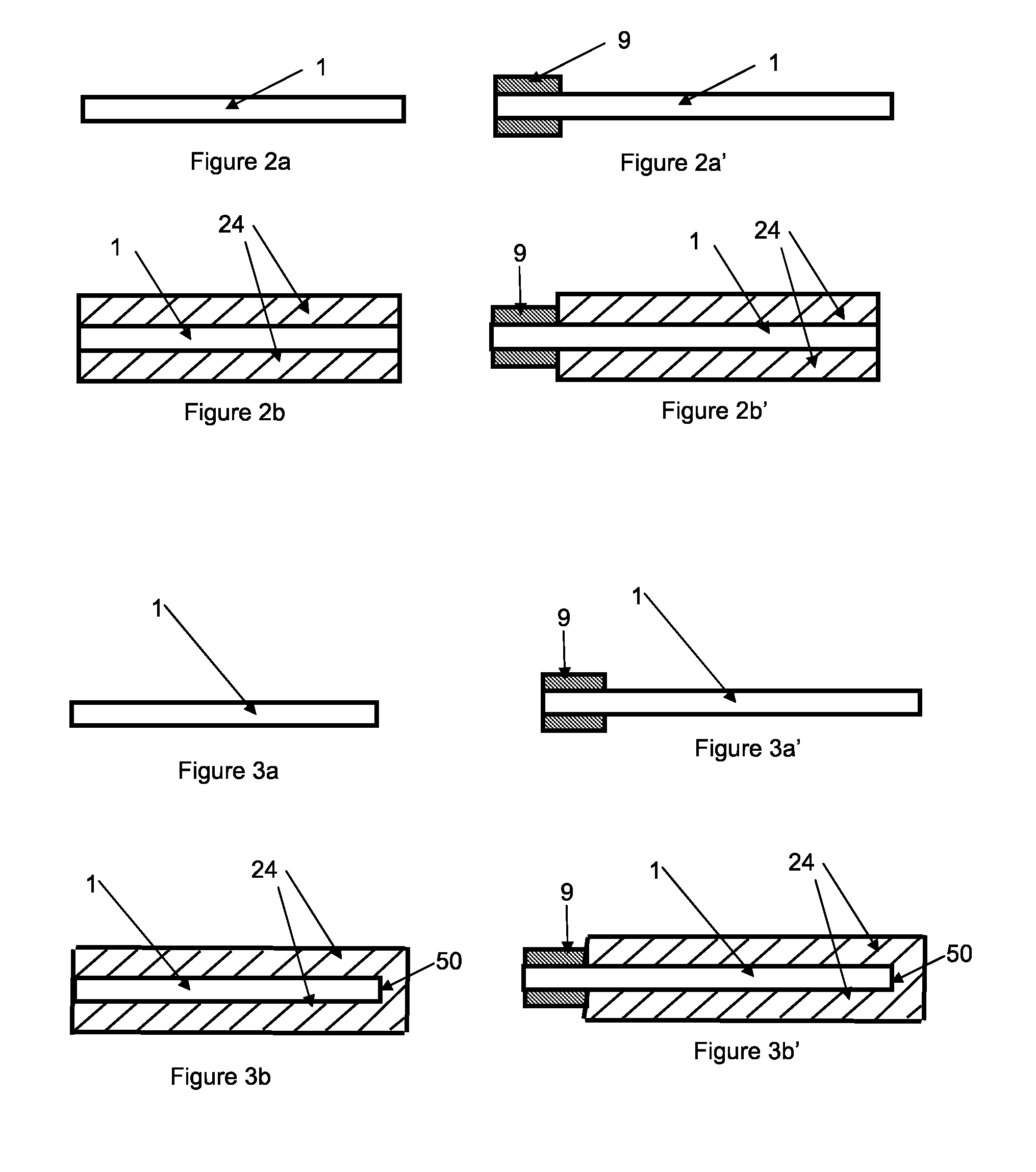 Method for the production of electrodes for fully solid batteries