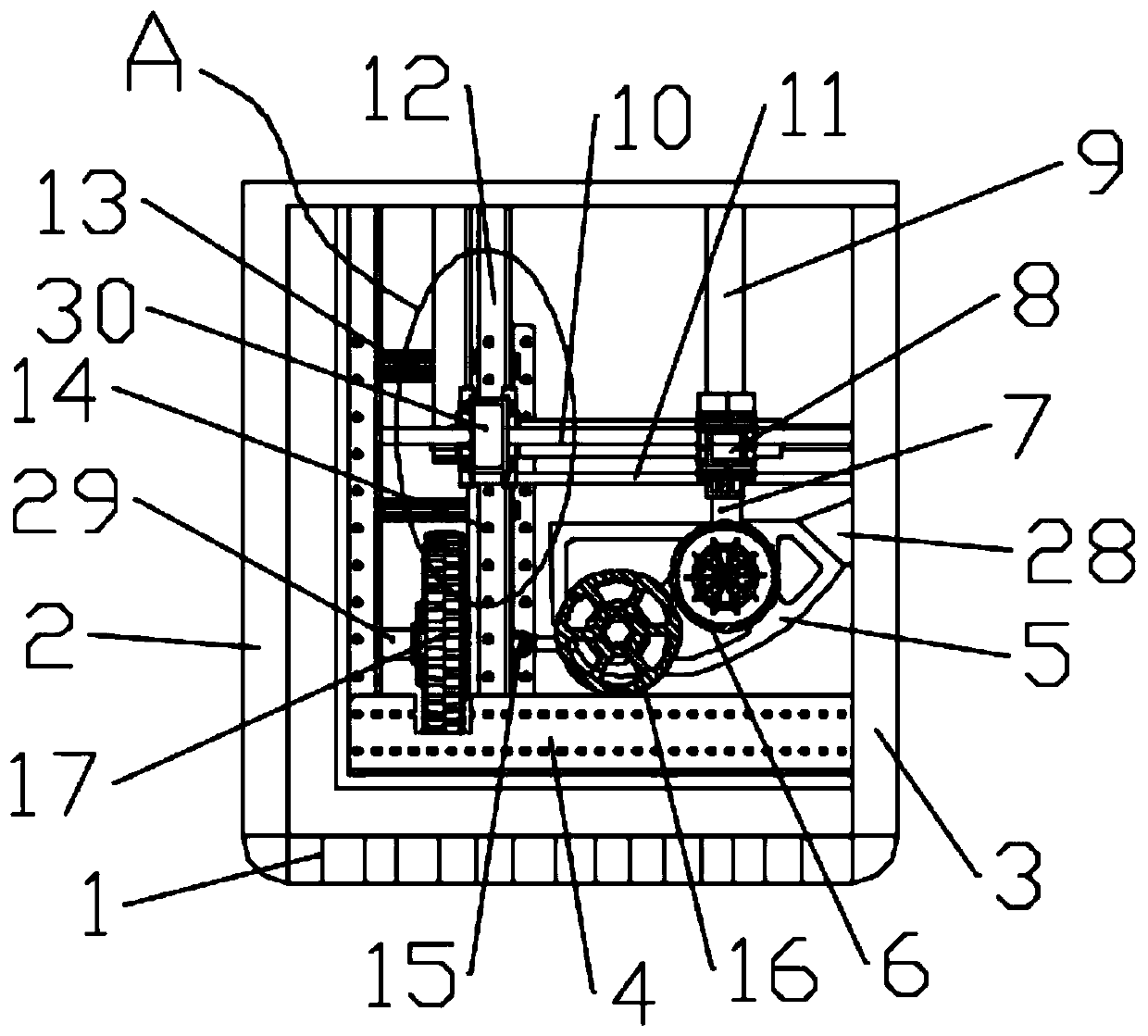 Stripping device for power cable