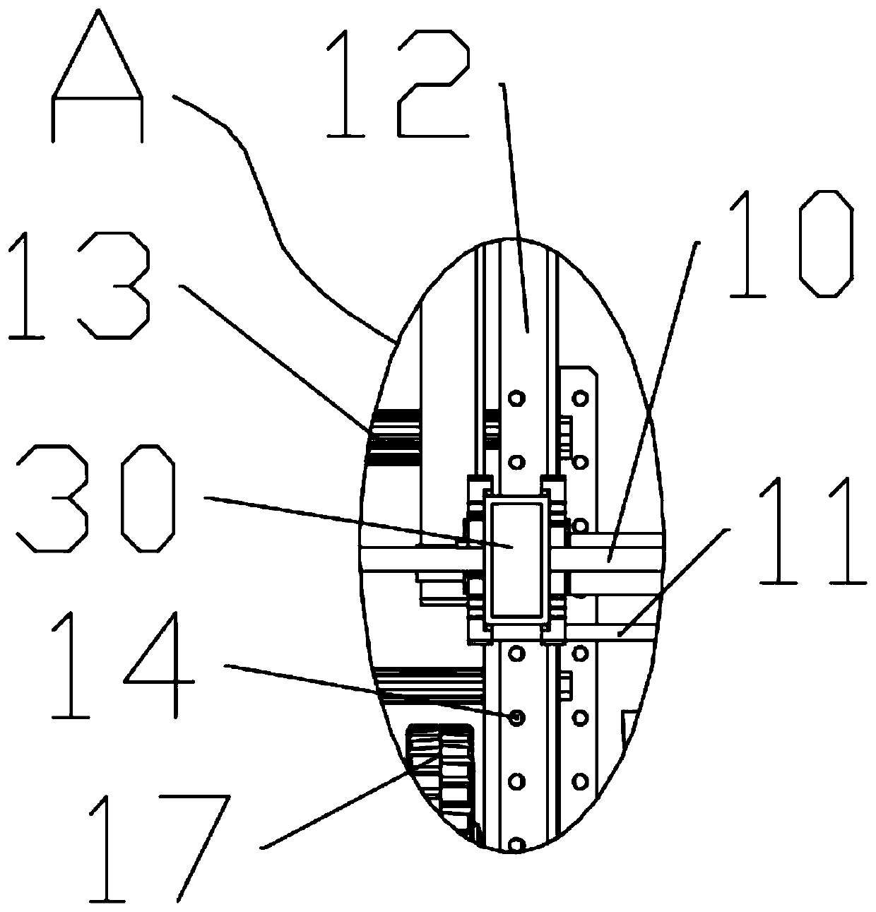 Stripping device for power cable