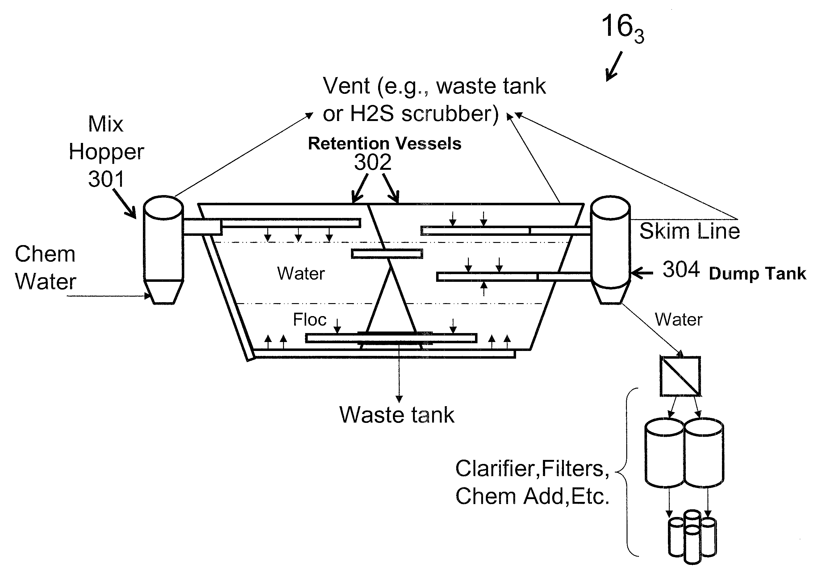 Recycling and treatment process for produced and used flowback fracturing water