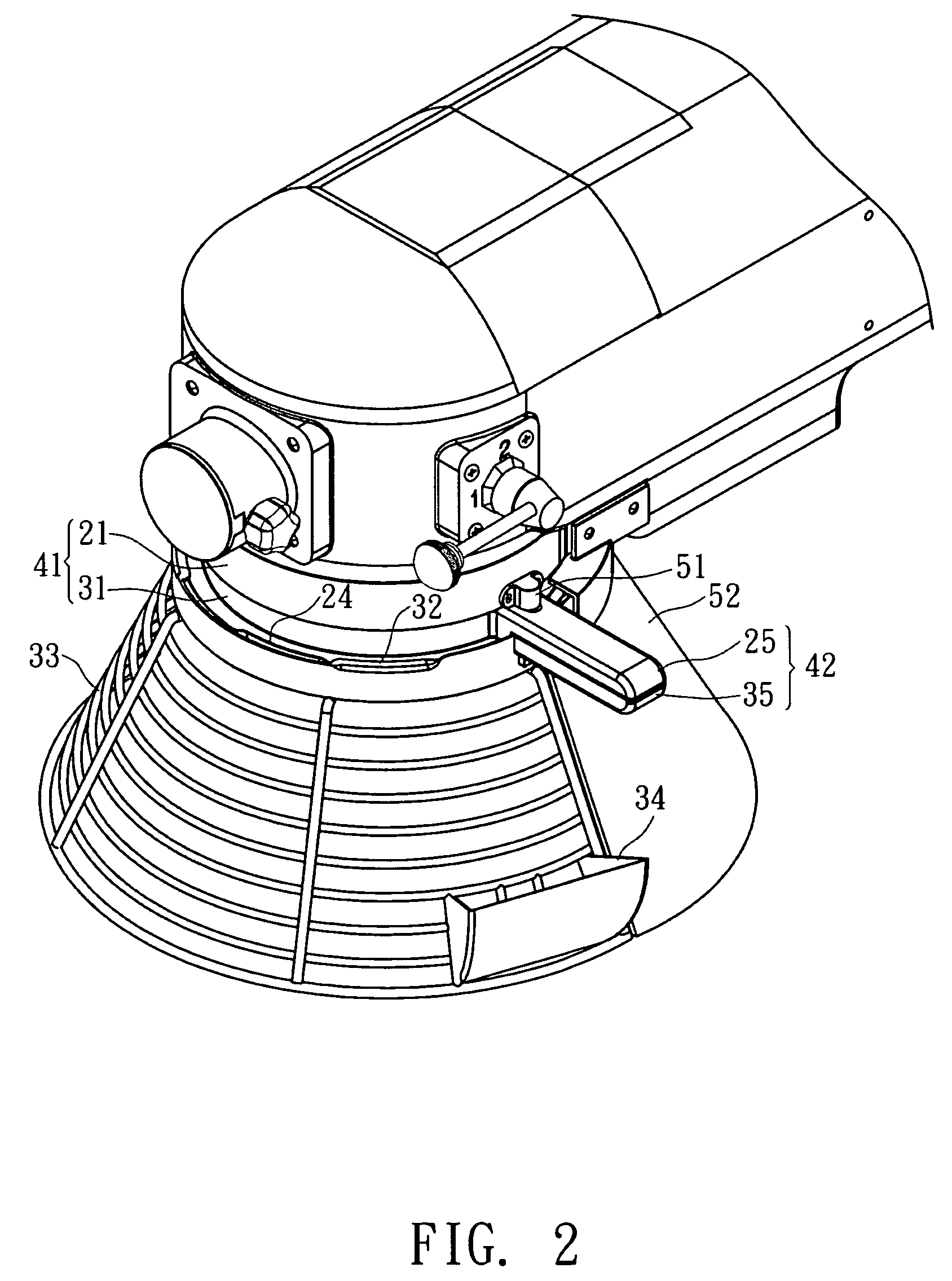 Covering structure of a mixer