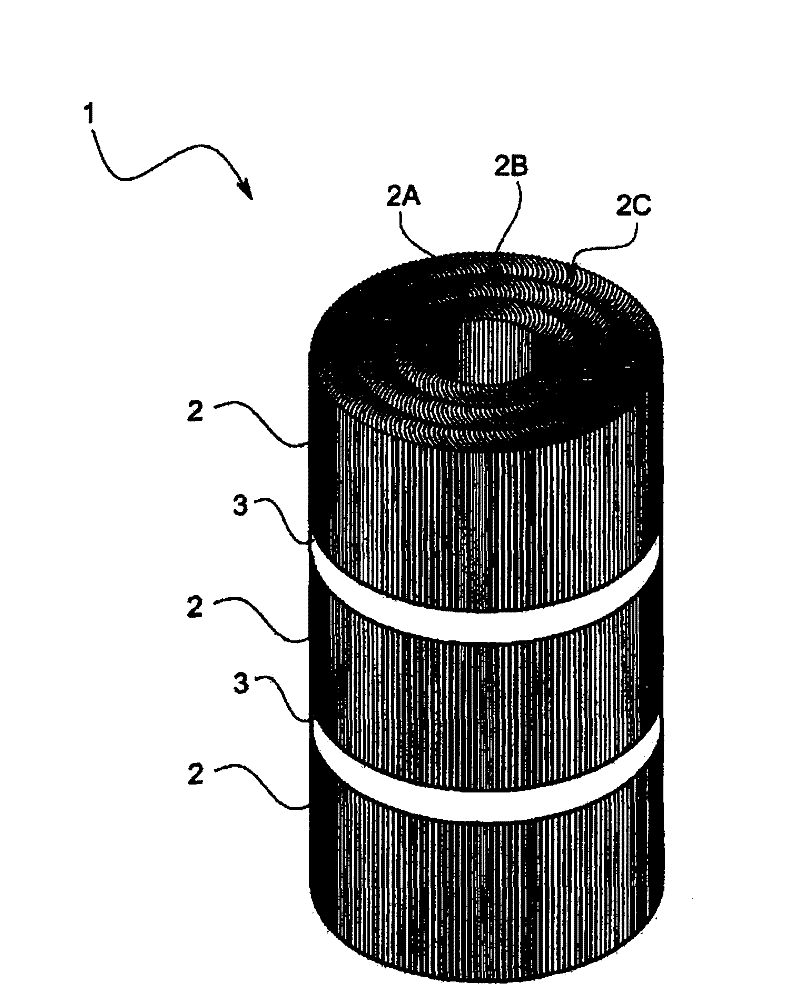 Cylindrical iron core, stationary induction apparatus and induction heat-generating roller device