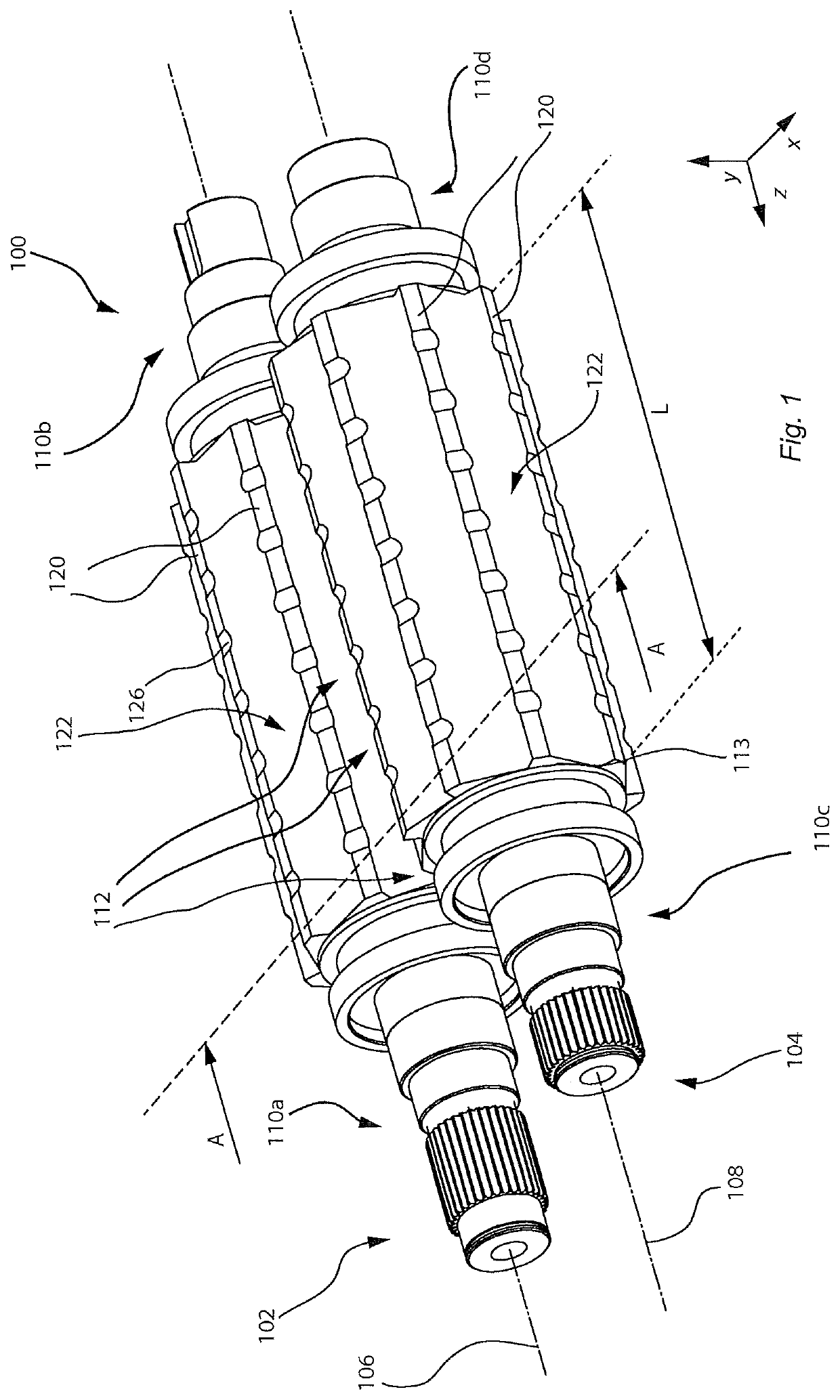 Container compressing arrangement