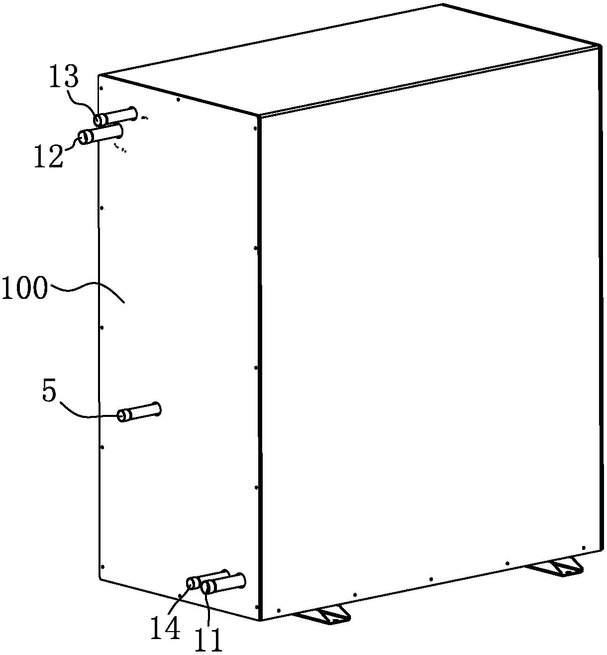 A casing condenser
