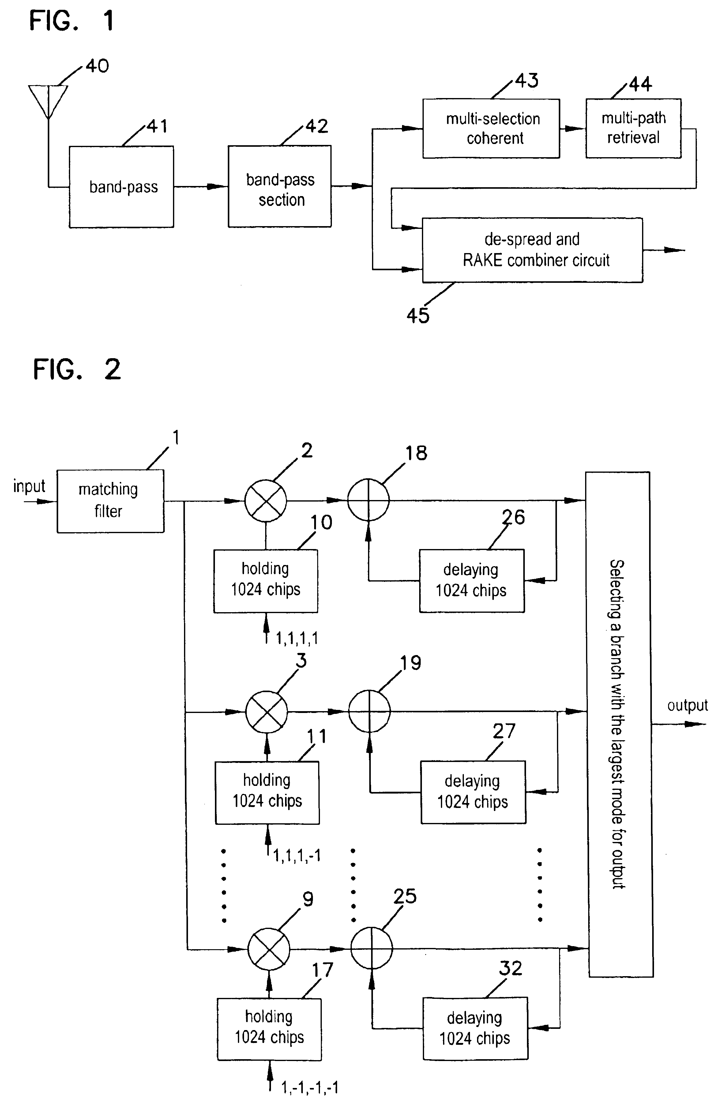 Method of multi selection coherent detection and device thereof