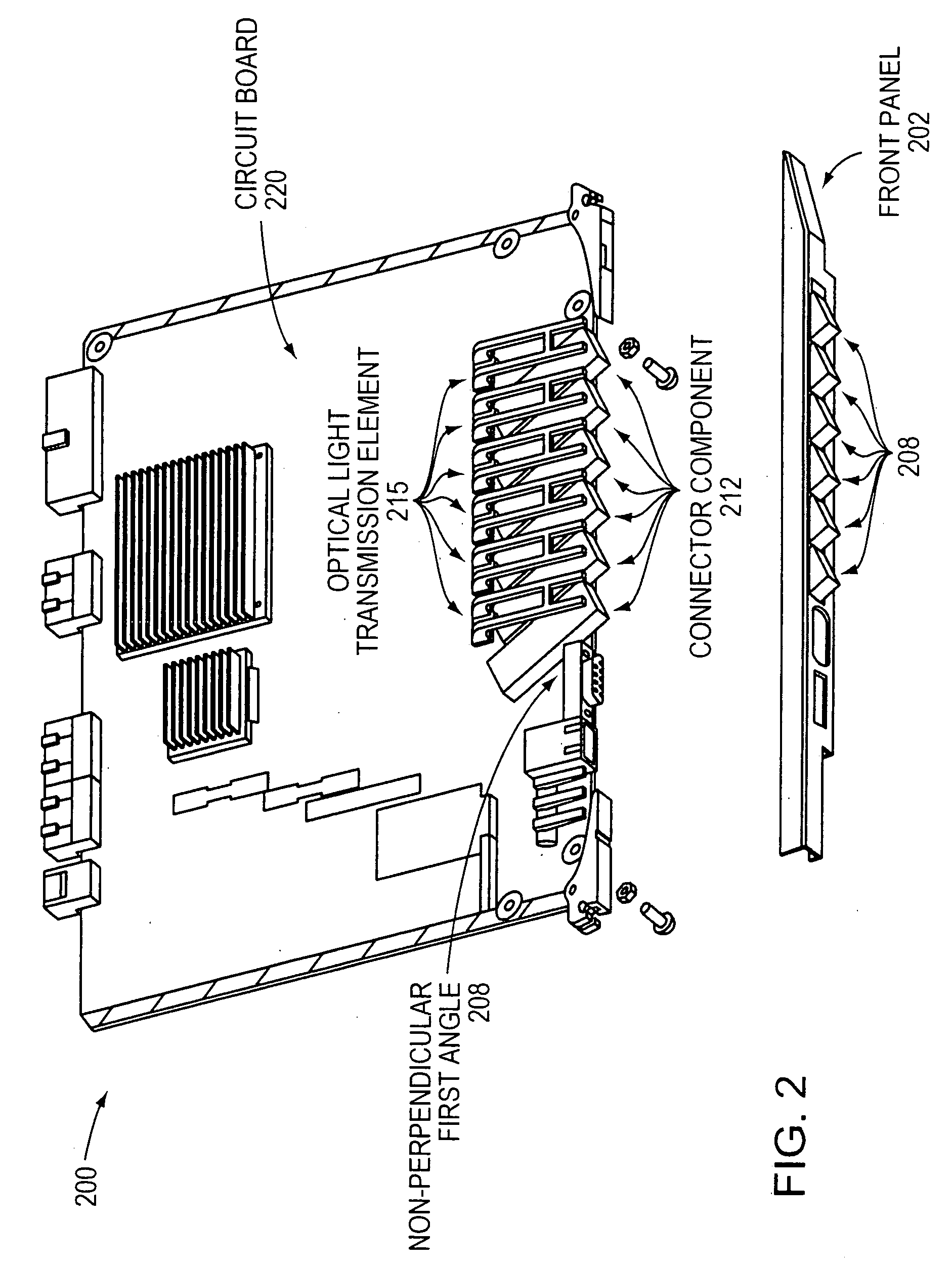 Method and apparatus for providing optical indications about a state of a circuit