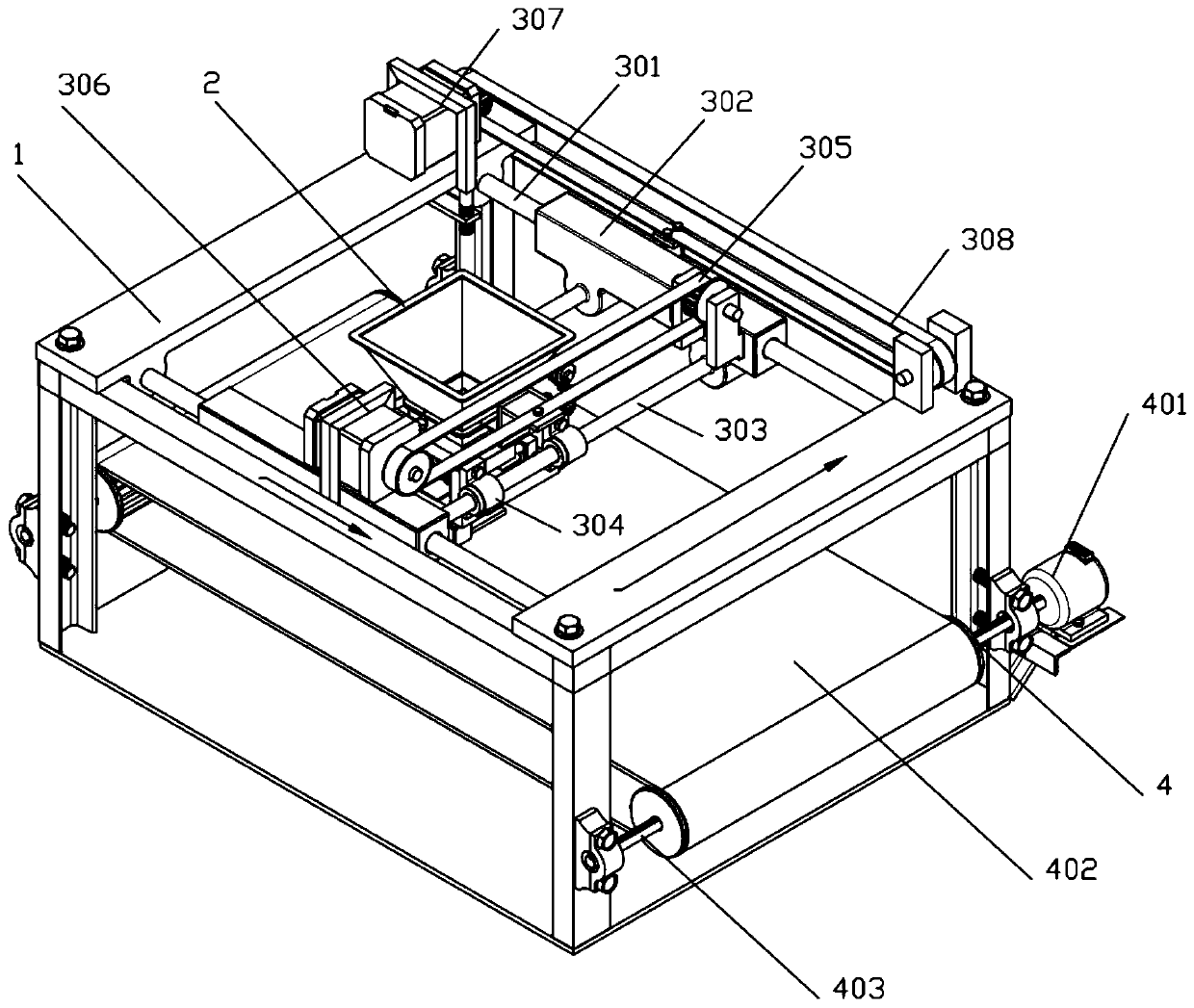 Automatic noodle pressing equipment for fried food