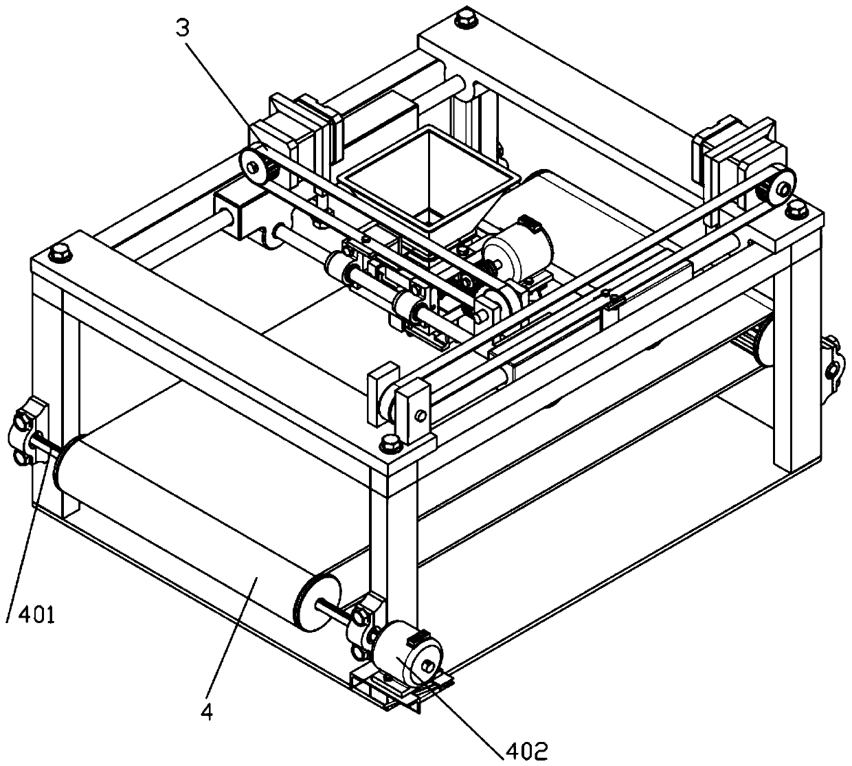 Automatic noodle pressing equipment for fried food