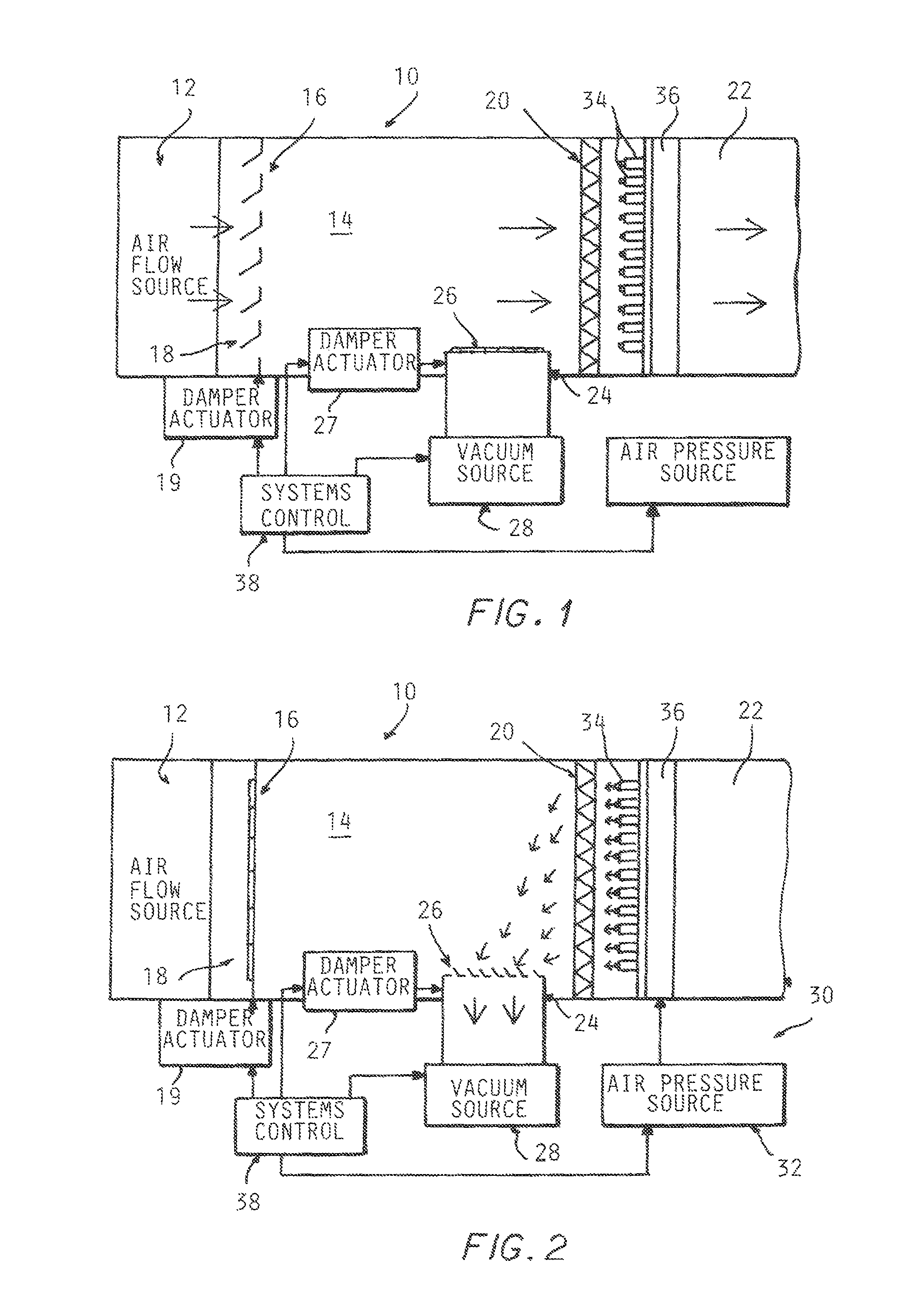 Self-cleaning air filtration system