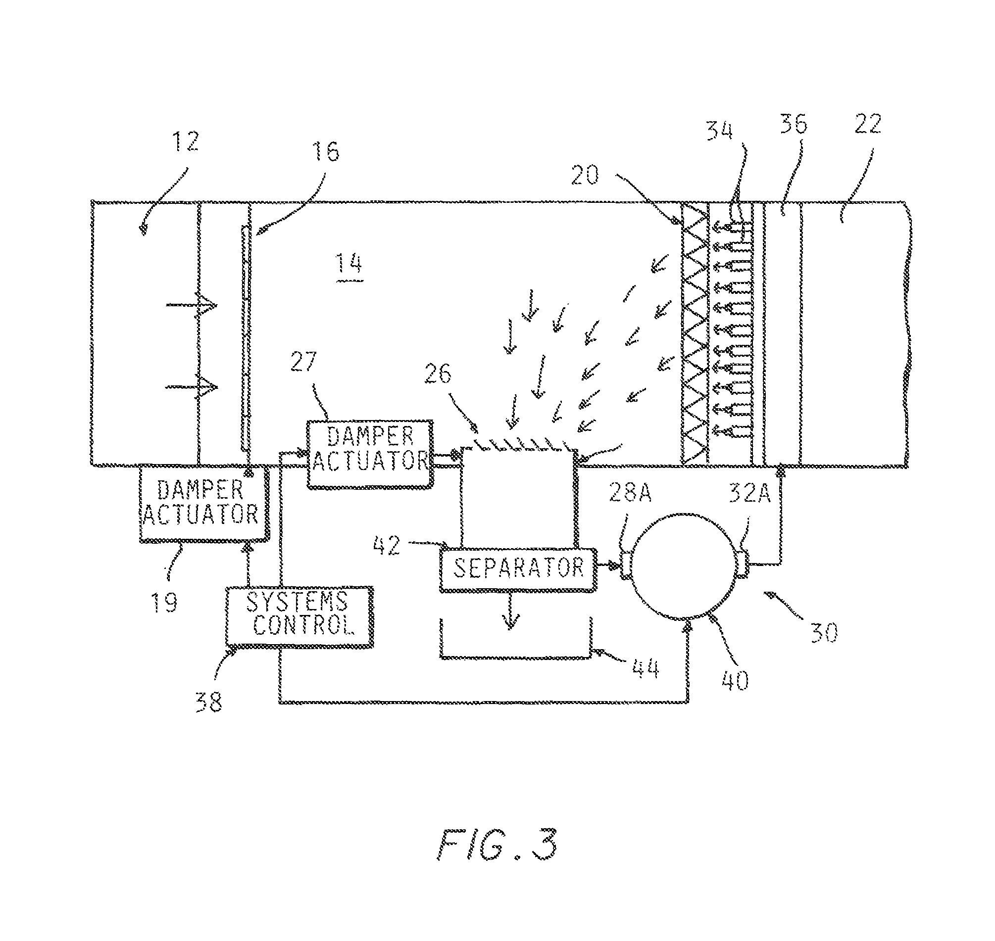 Self-cleaning air filtration system