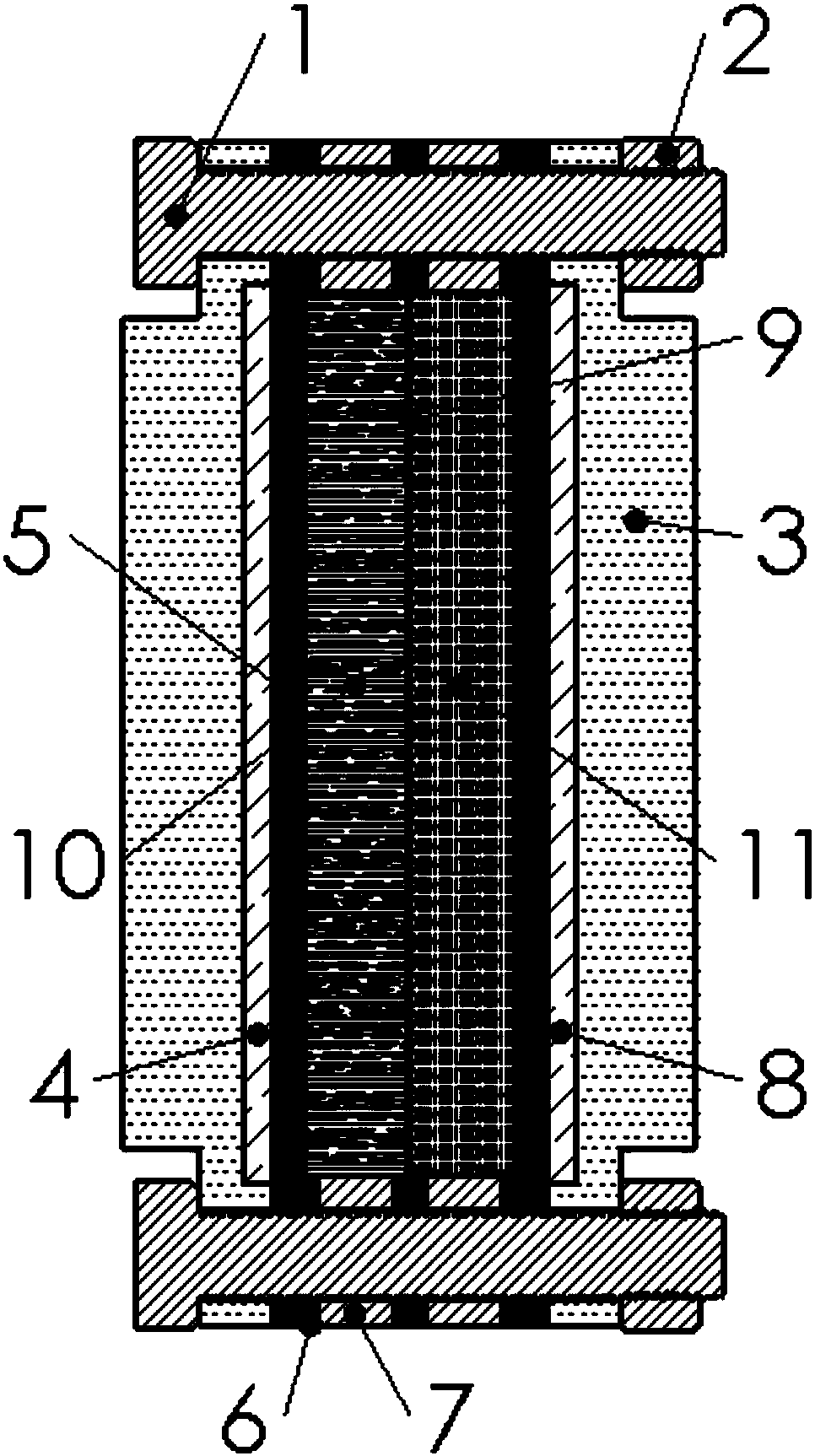 Positive and negative electrodes and high-energy solid-state vanadium battery using positive and negative electrodes