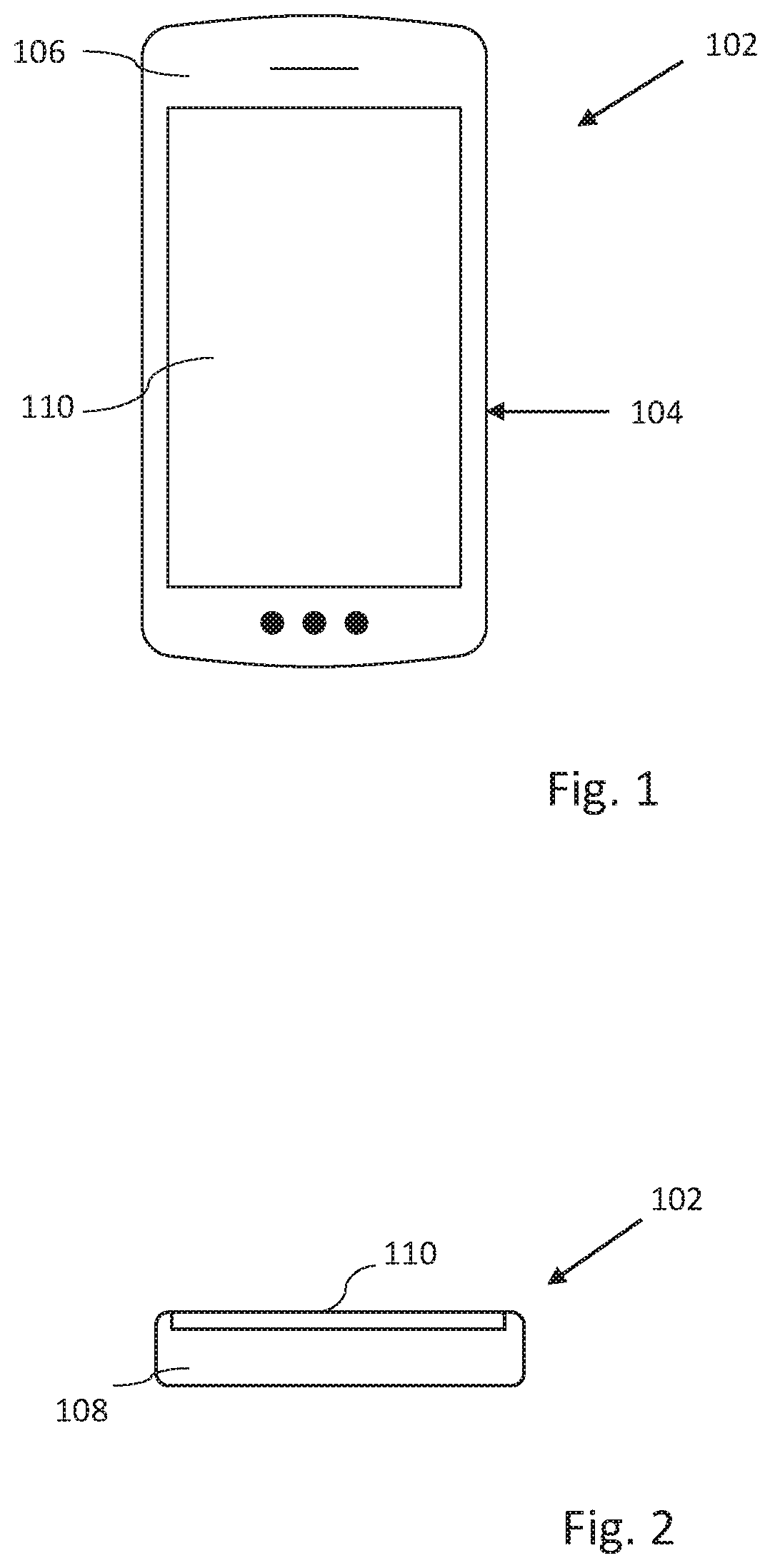 A communication device with a suspended display stack
