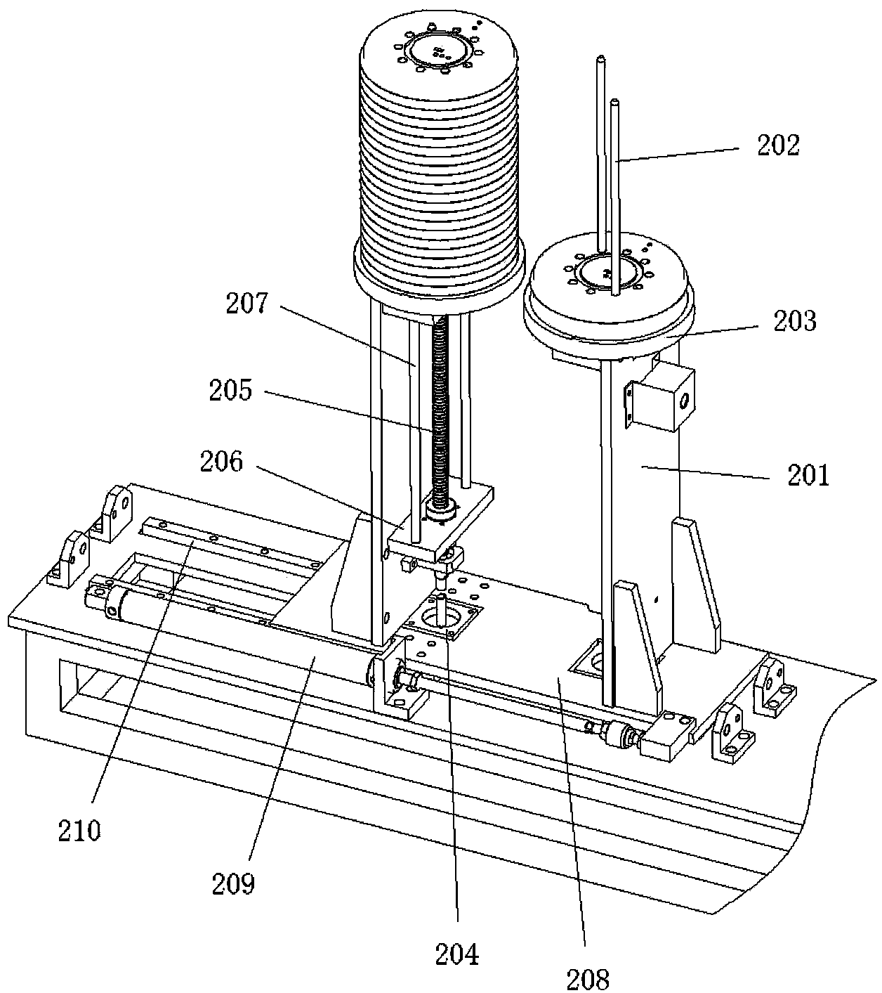 Automatic assembling machine for lamp bracket