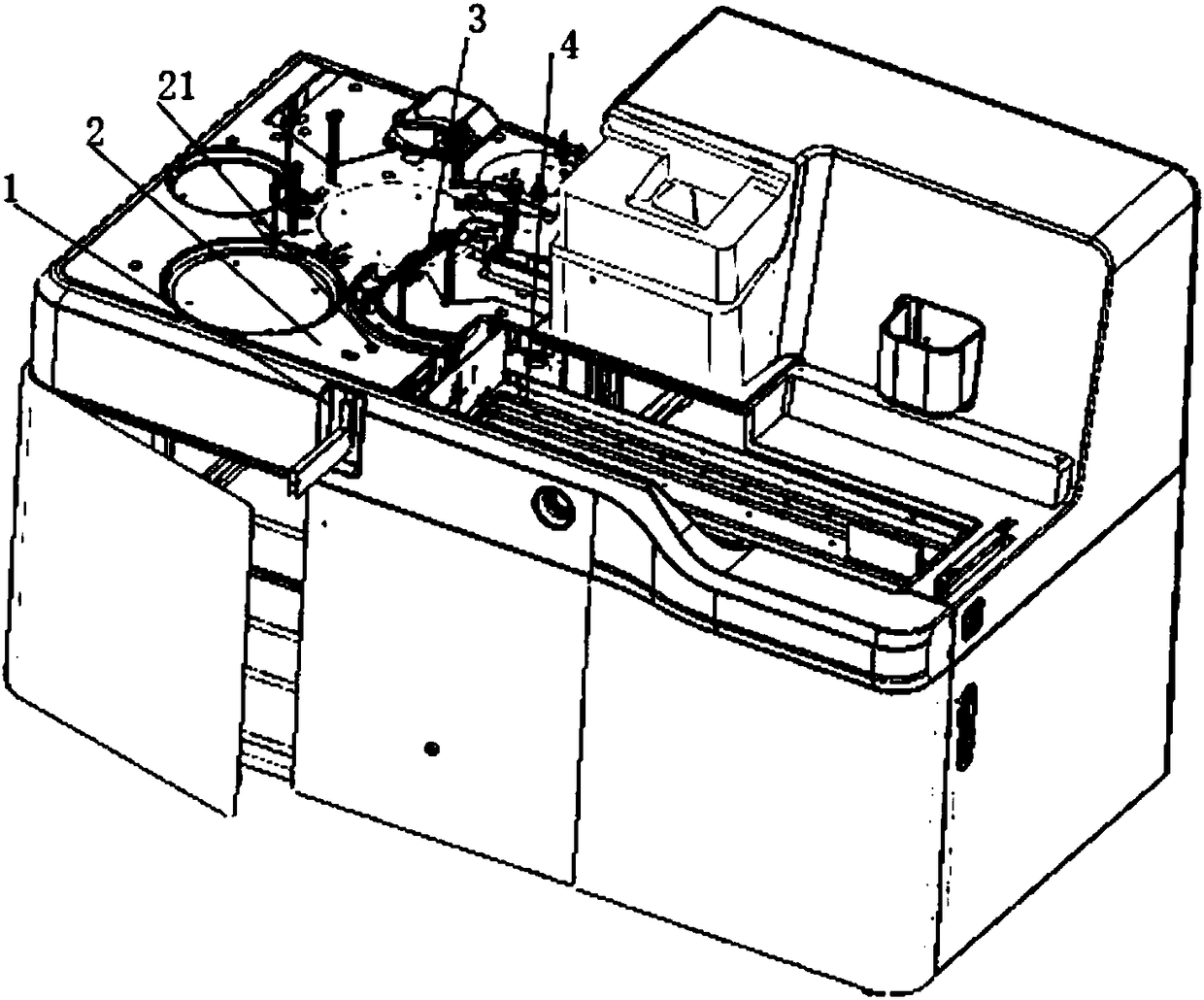 An analyzer with independent emergency structure