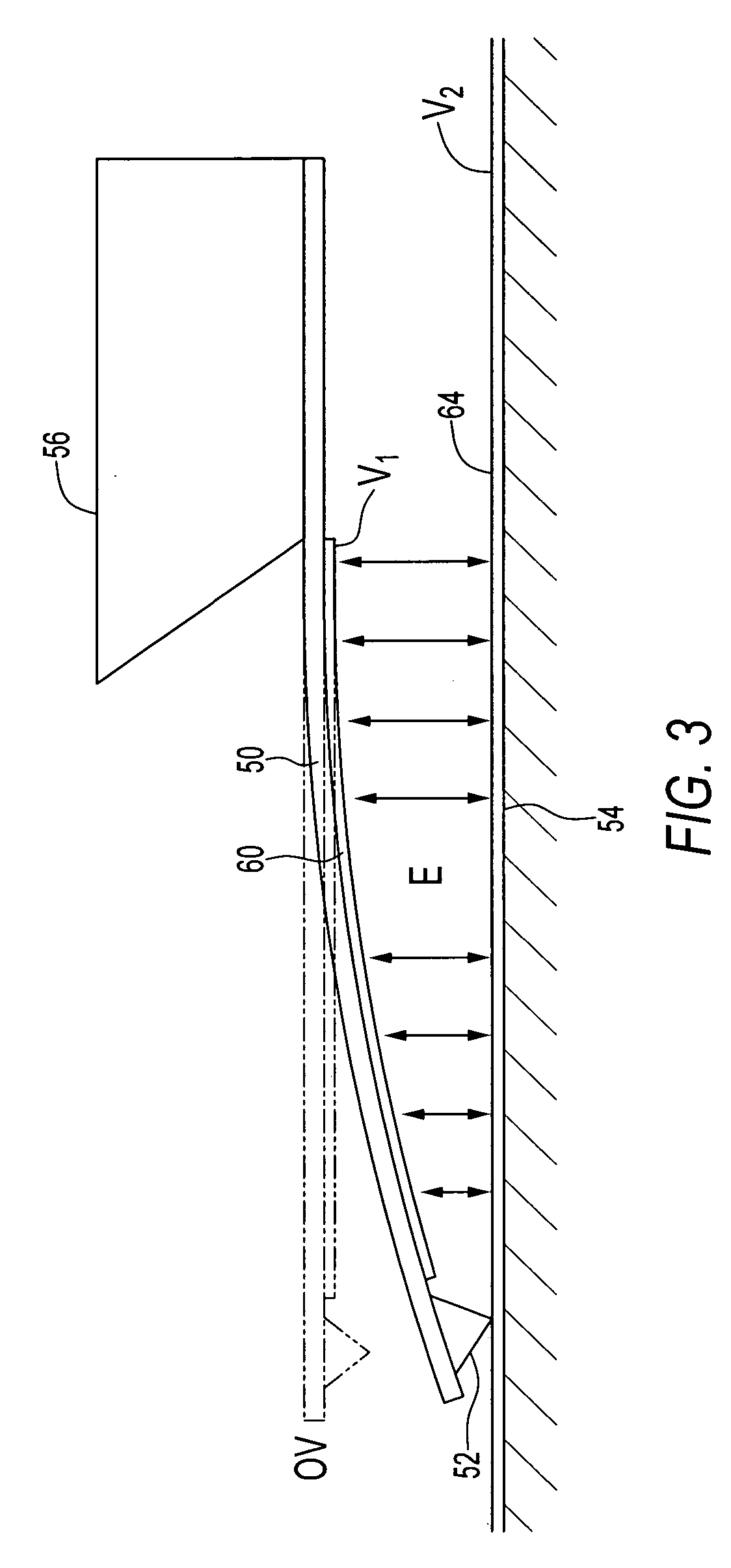 Electrostatic nanolithography probe actuation device and method