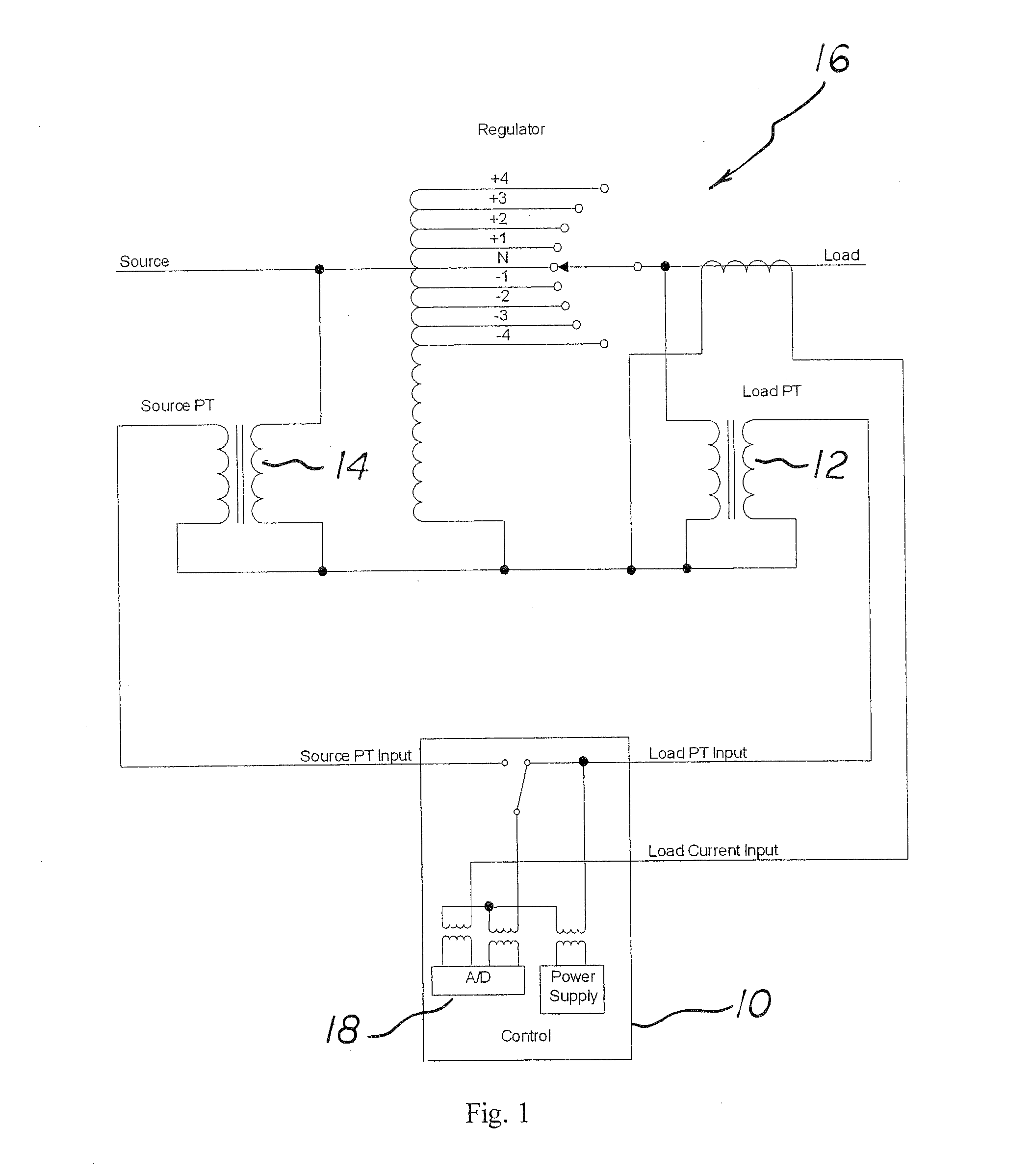 Apparatus And Method For Reverse Power Regulation With Measured Source Side Voltage