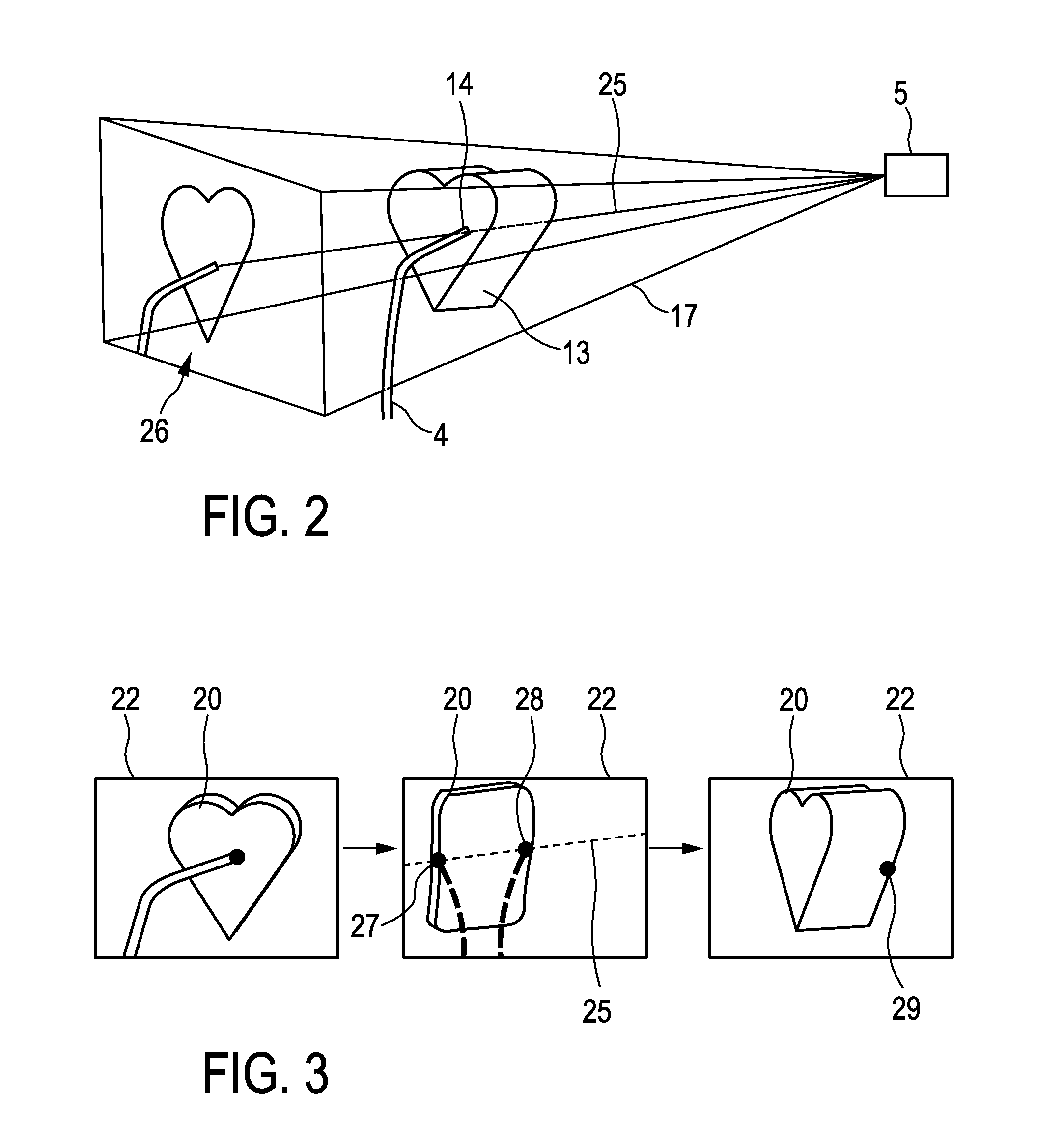Apparatus for determining  a position of a first object within a second object