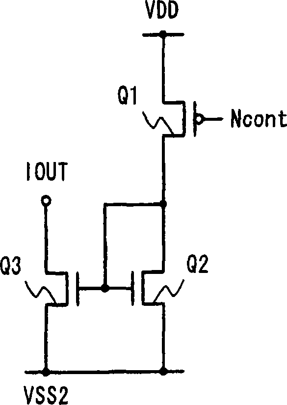 Constant current circuit and flat display device