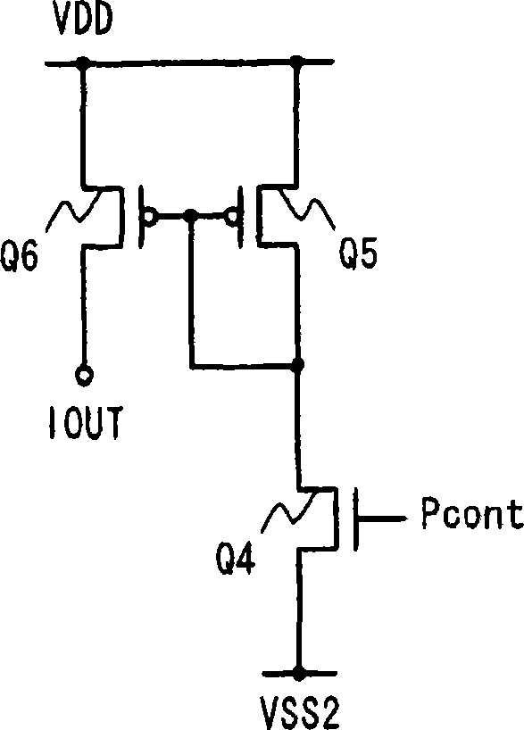 Constant current circuit and flat display device