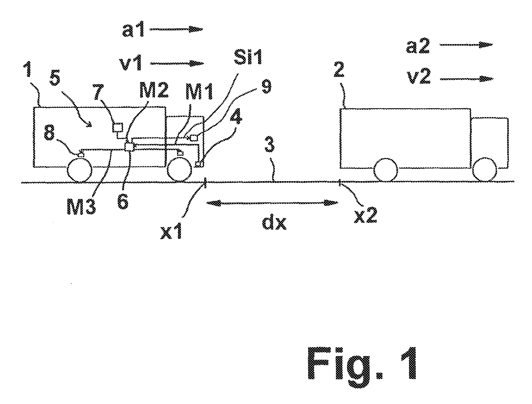 Method for determining an emergency braking situation of a vehicle
