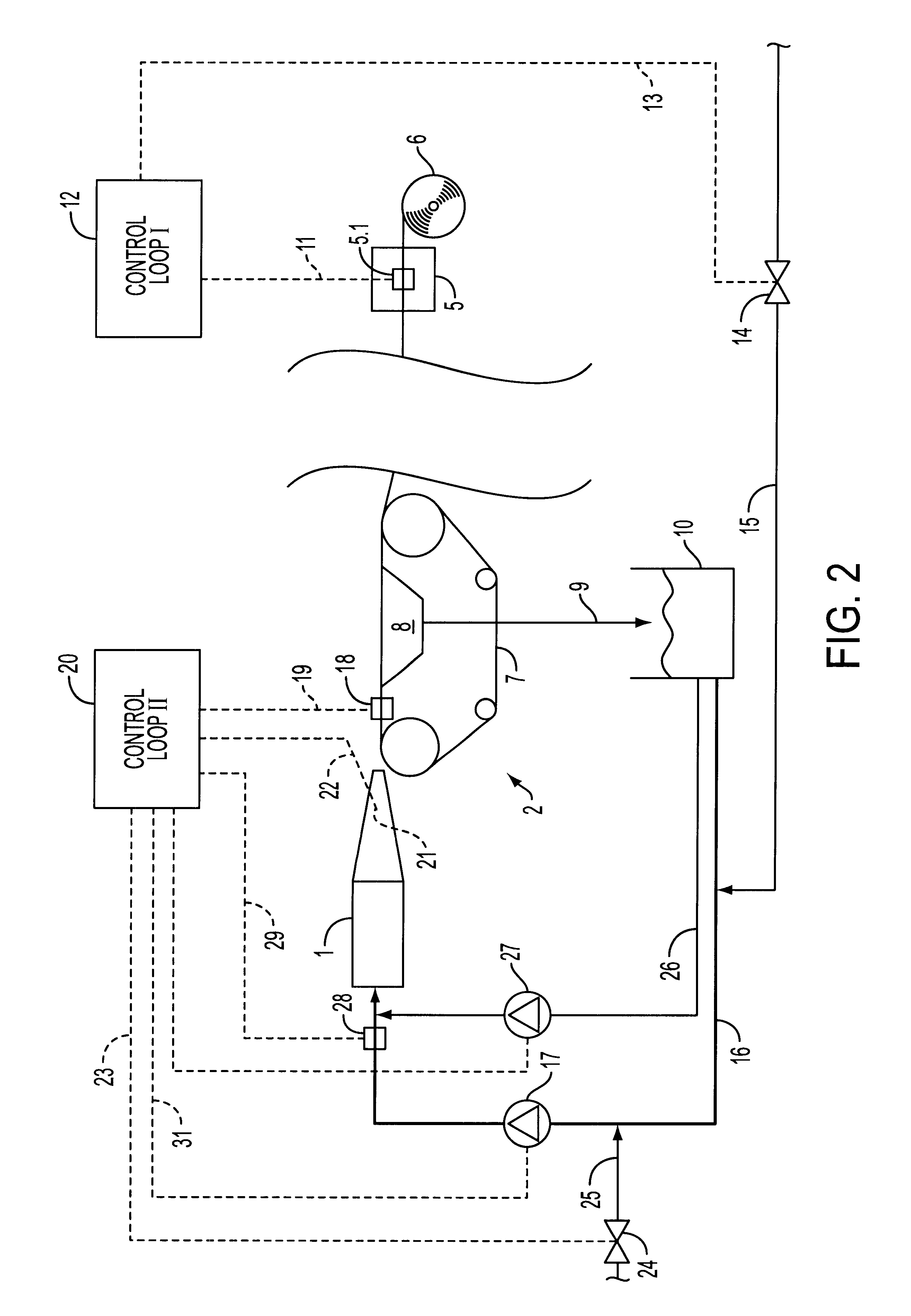 Device to control or regulate the basis weight of a paper or cardboard web