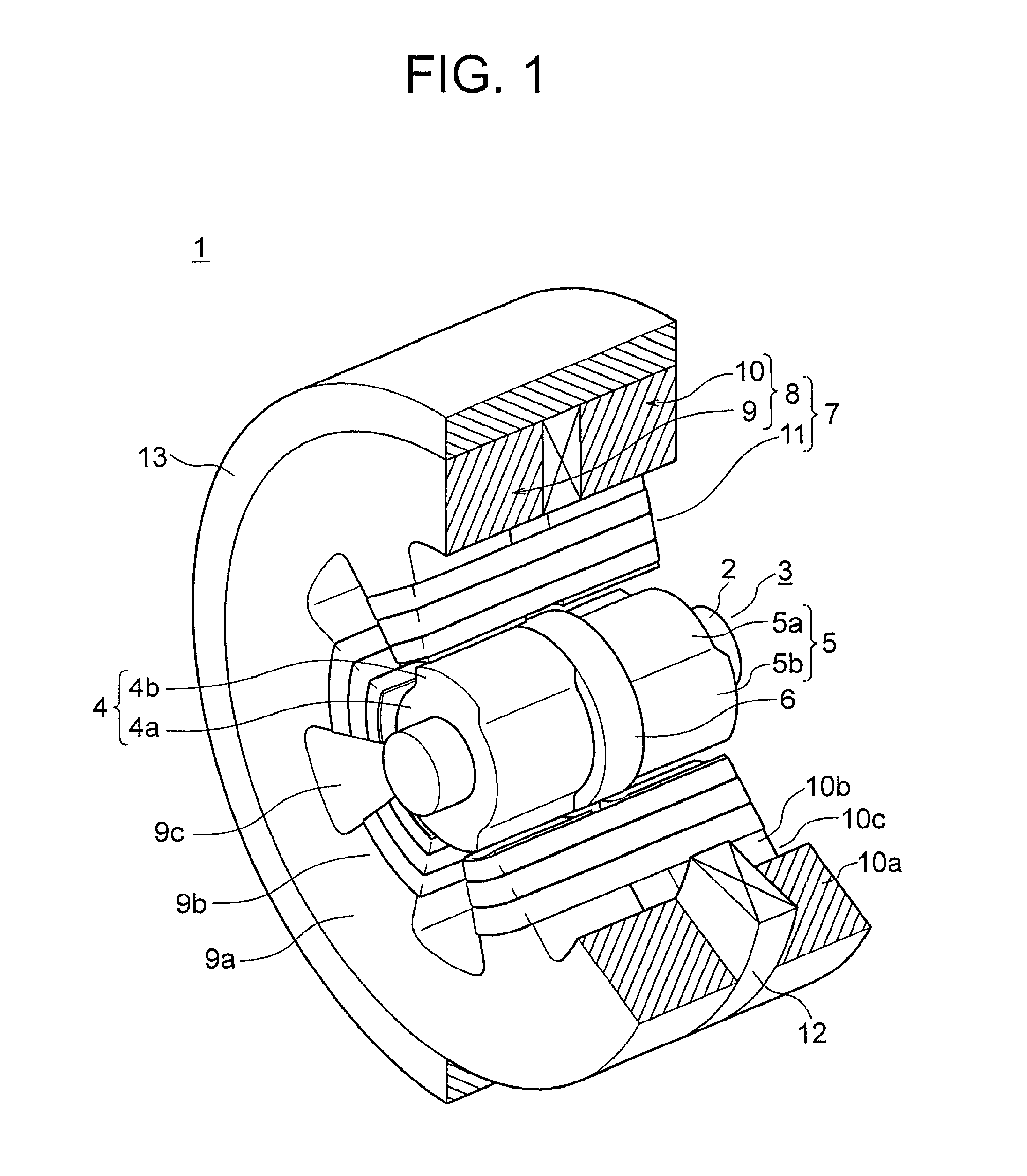 Magnetic inductor rotary machine and fluid transfer apparatus that uses the same