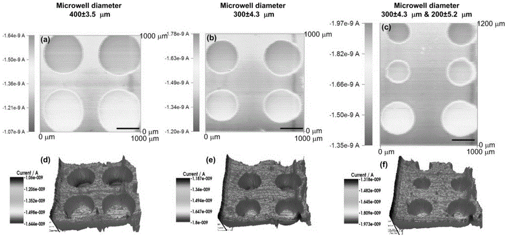 Method for shape representation of hydrogel micro-pore arrays