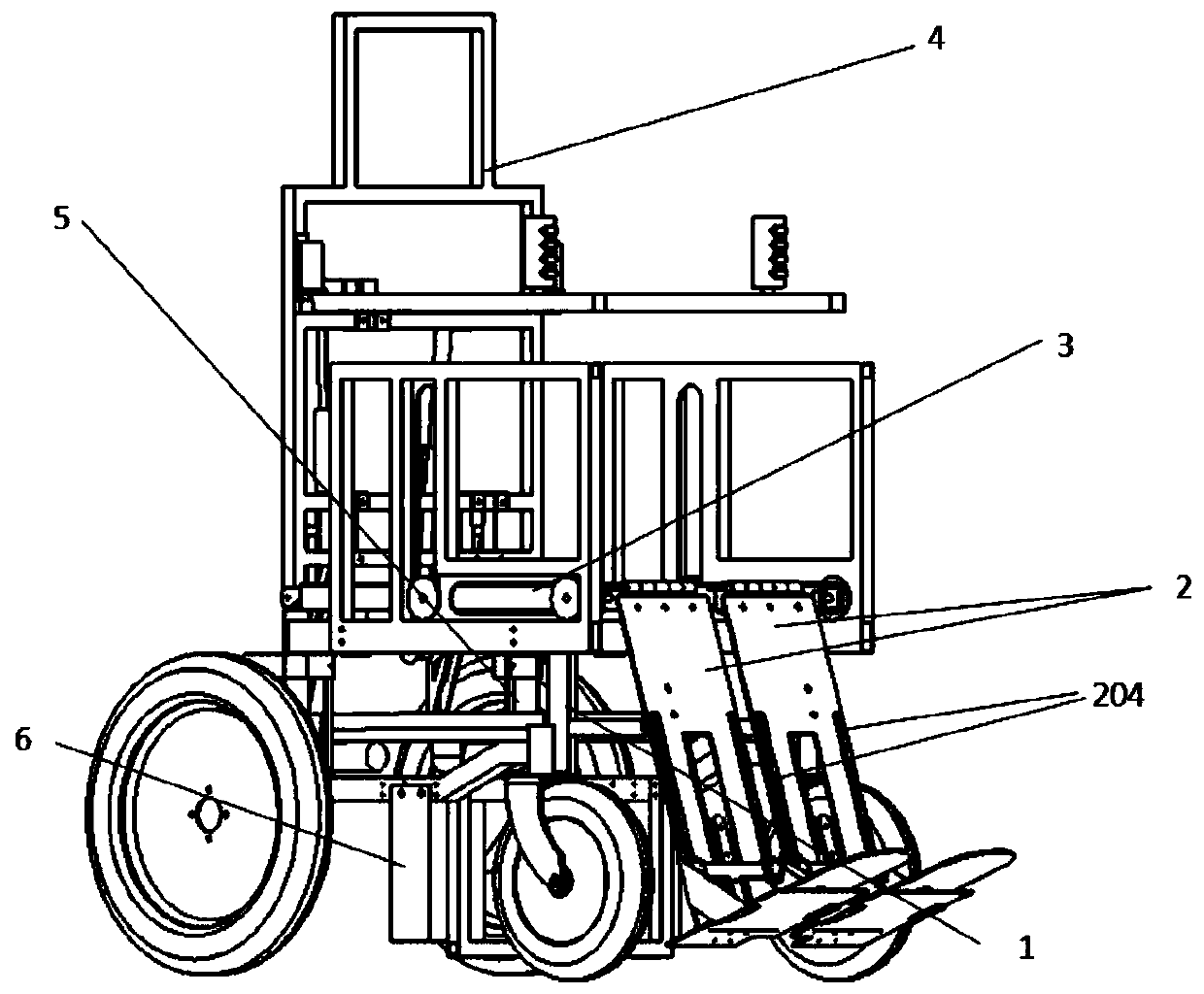 A multifunctional training wheelchair