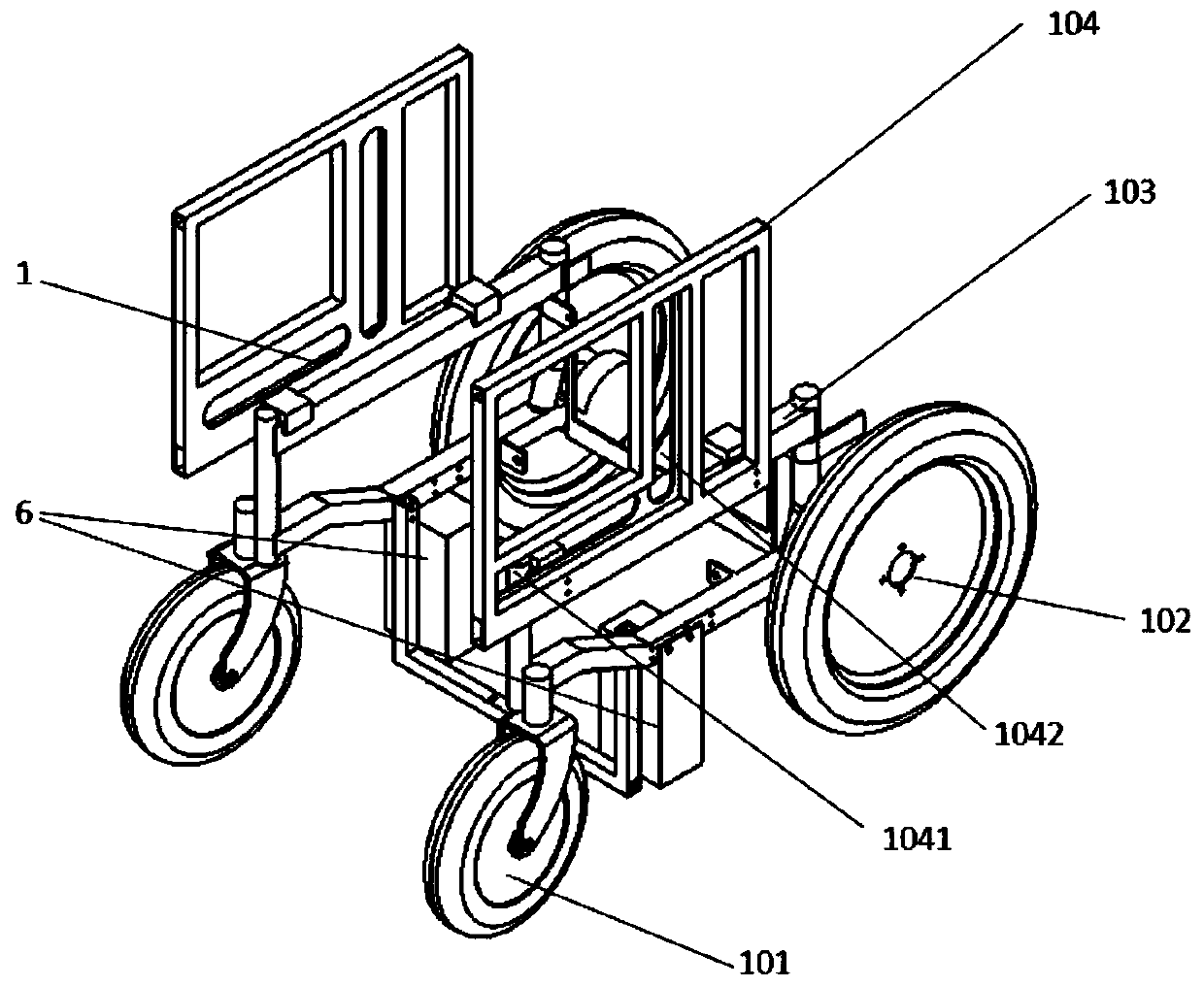 A multifunctional training wheelchair