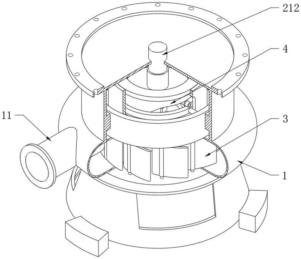 A non-clogging fixed submersible sewage pump