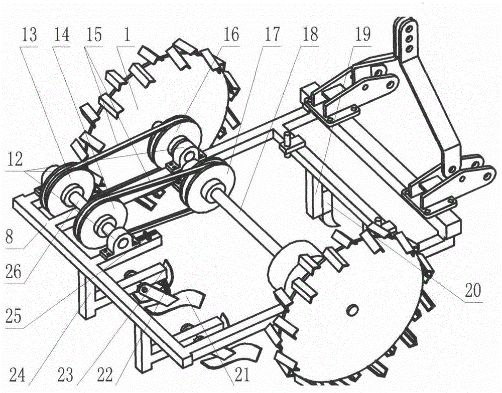 Hanging bucket type semi-automatic crop transplanting machine