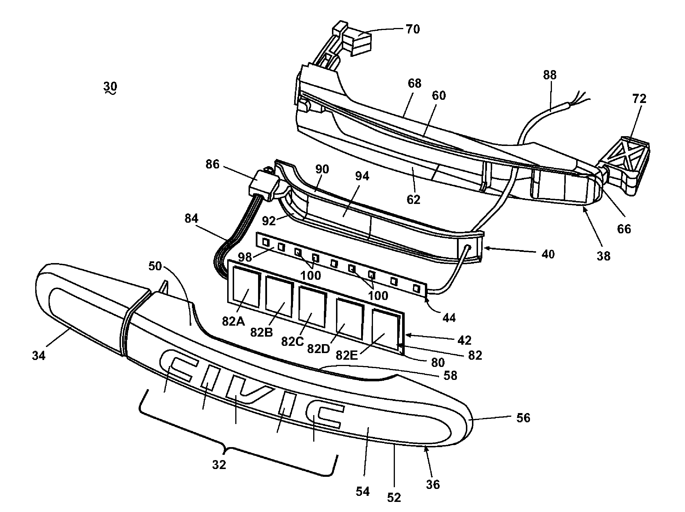 Vehicular keyless entry system incorporating textual representation of the vehicle or user of the vehicle