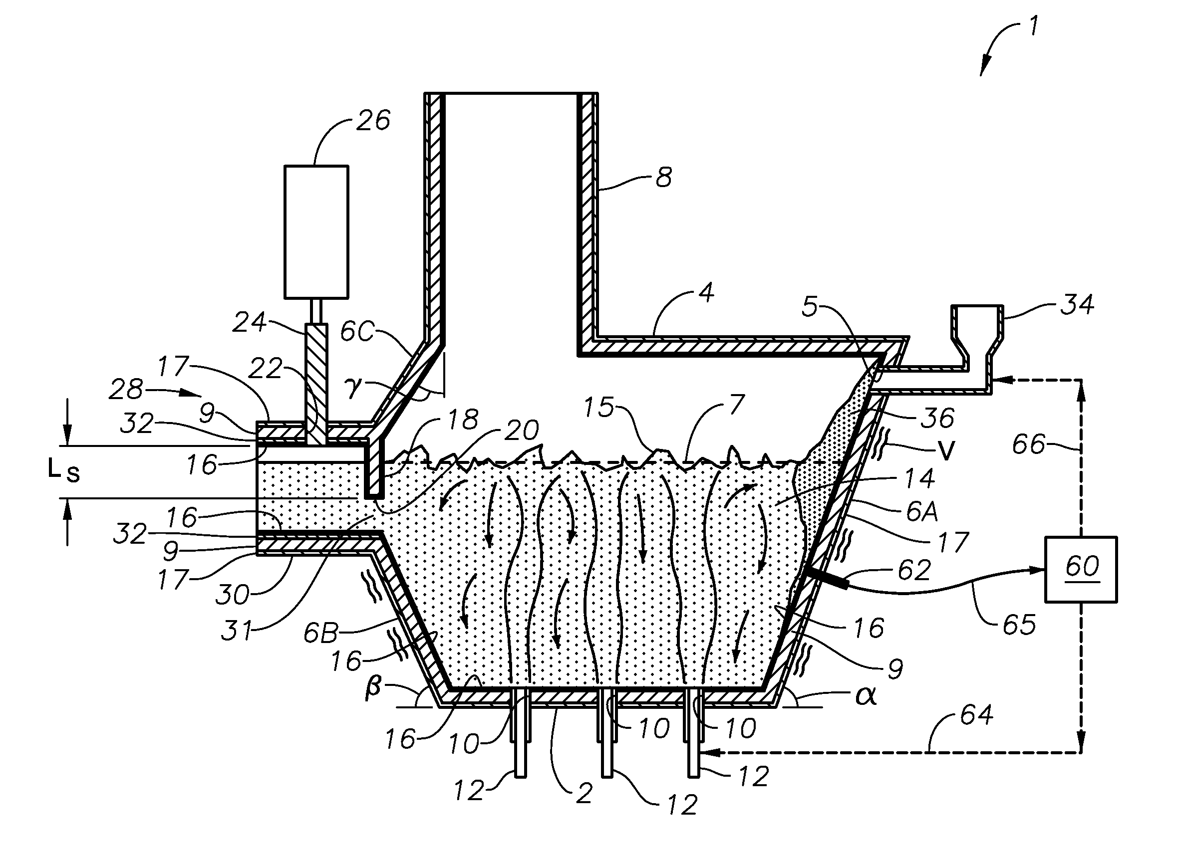 Submerged combustion melting processes for producing glass and similar materials, and systems for carrying out such processes