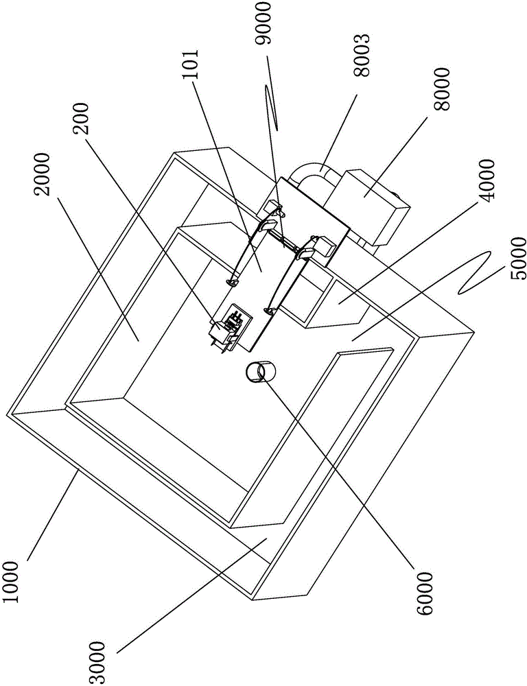 Fresh water circulating pond water aquatic product breeding device in shape of Chinese character hui