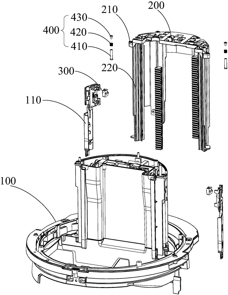 Top air outlet device, air conditioner and motion control method of top air outlet device