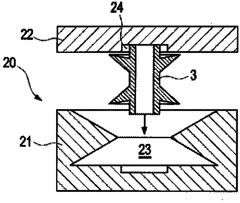 Force application element for fixing in or on fiber-plastic composite component