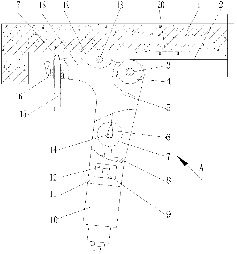Pre-stressing carbon-cloth tension system and tension reinforcing method