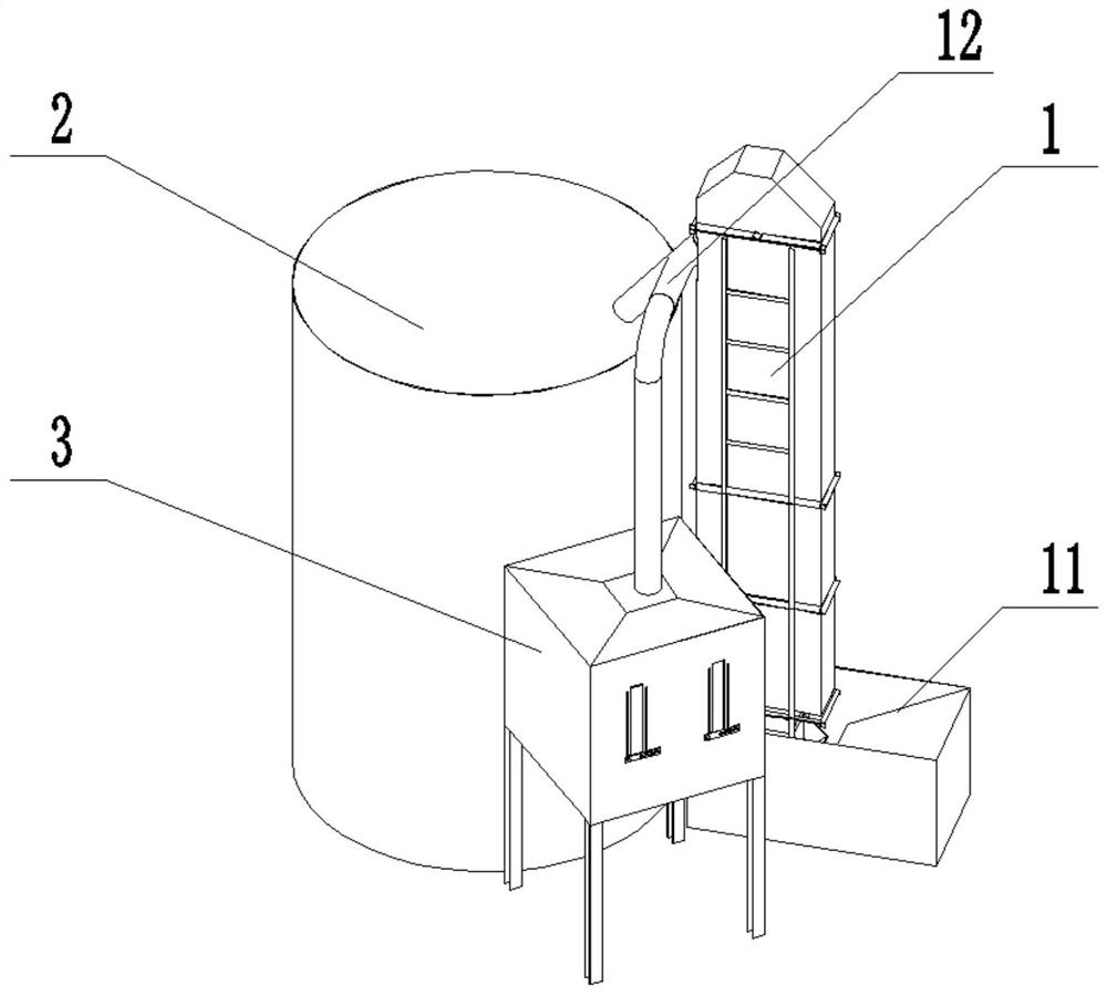 Multifunctional raw material warehousing system