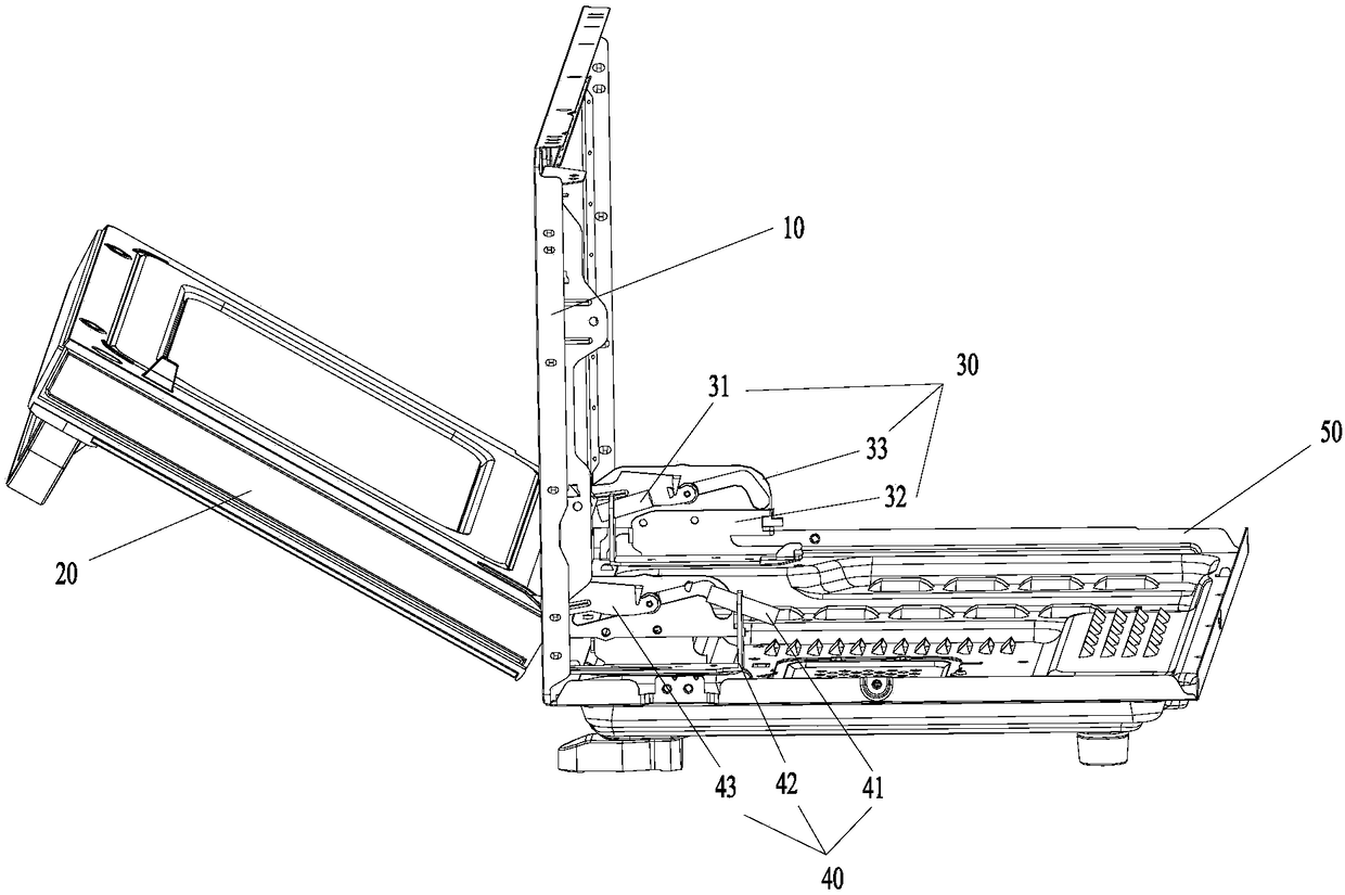 Drop-Down Door Mounting Structures and Cooking Appliances